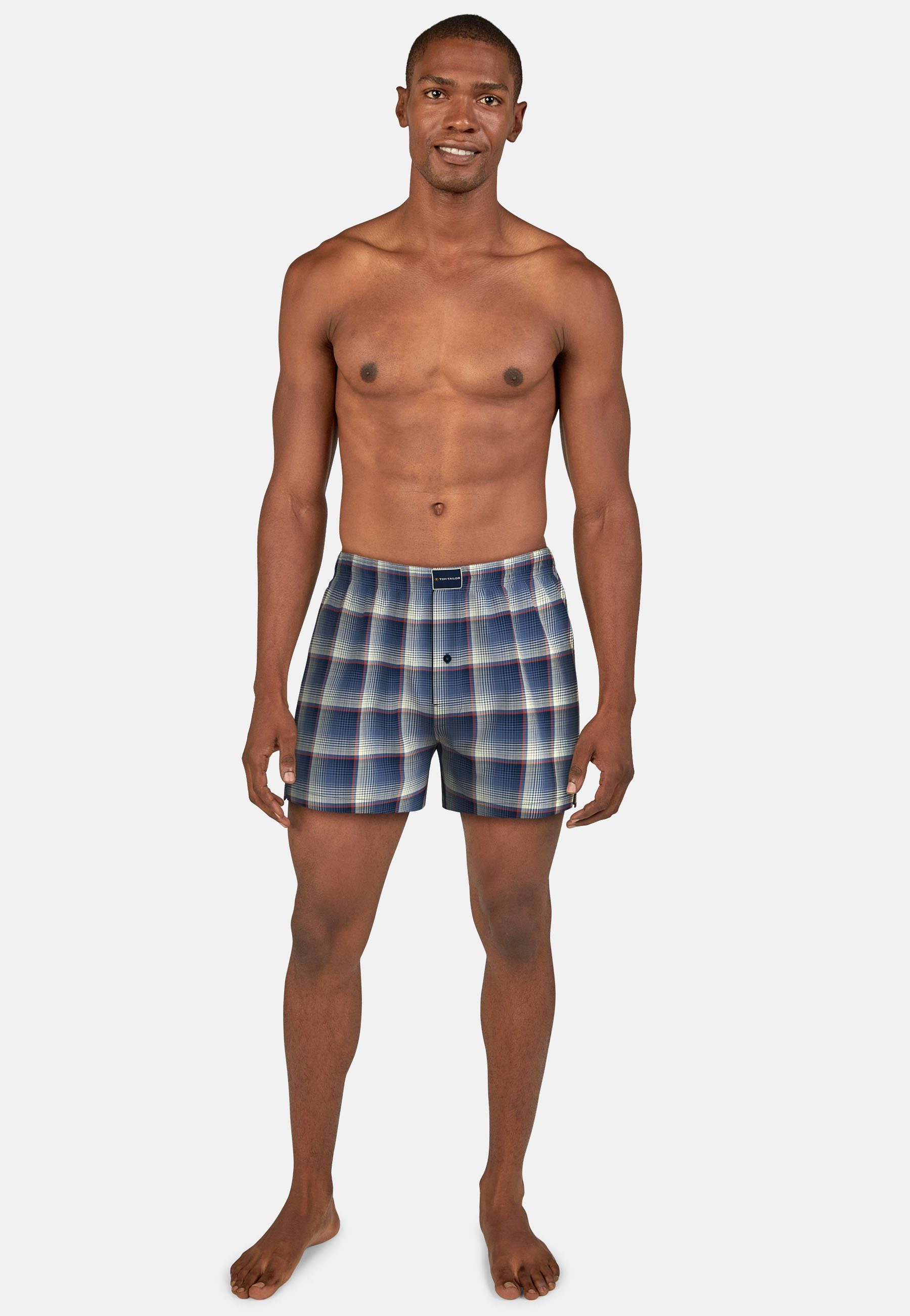 Tom Tailor Geweven boxershort met cool ruitmotief (2 stuks)