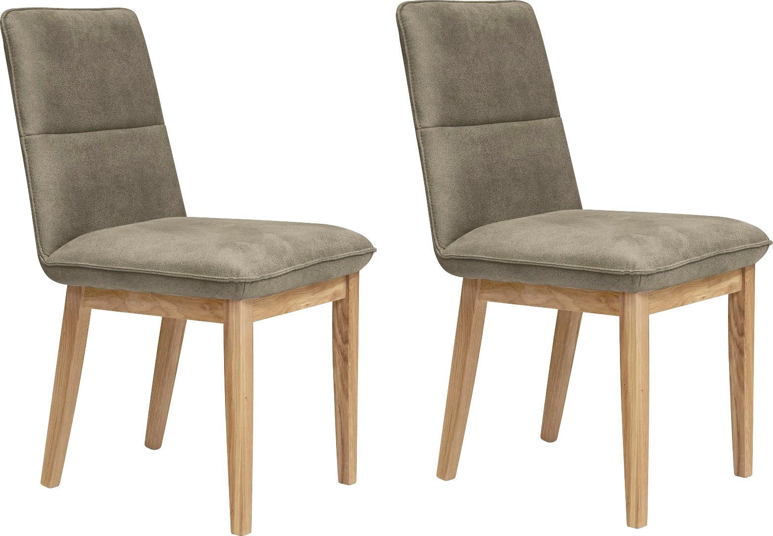 Home affaire Eethoek Beluna + Cross Eetkamer zitgroep stoelen tafel en bank comfortabel gepolsterd (set, 4-delig)