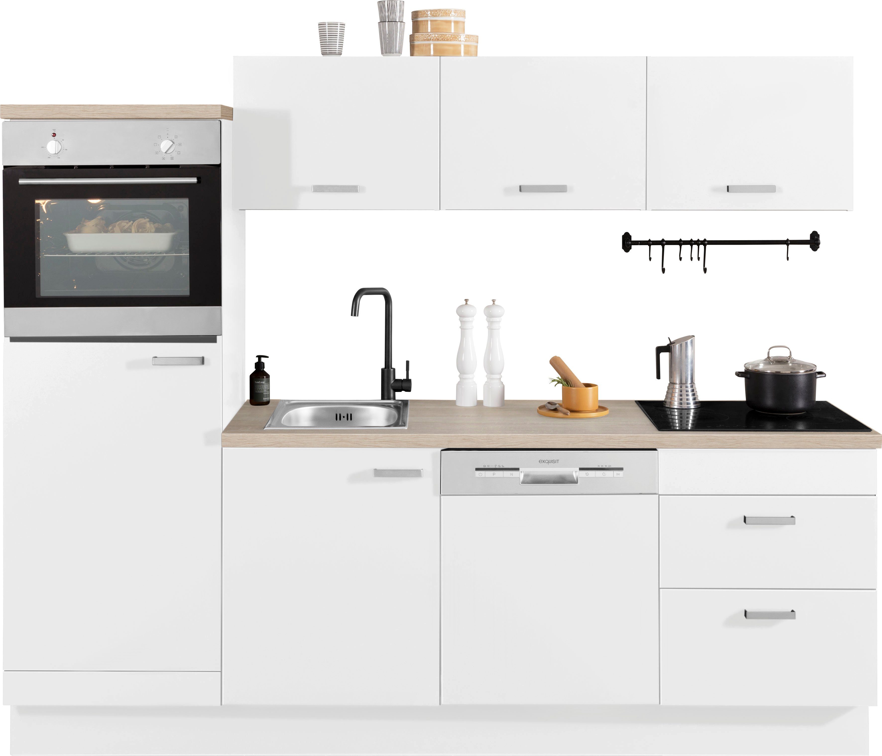 OPTIFIT Keukenblok Parma zonder elektrische apparaten, breedte 240 cm
