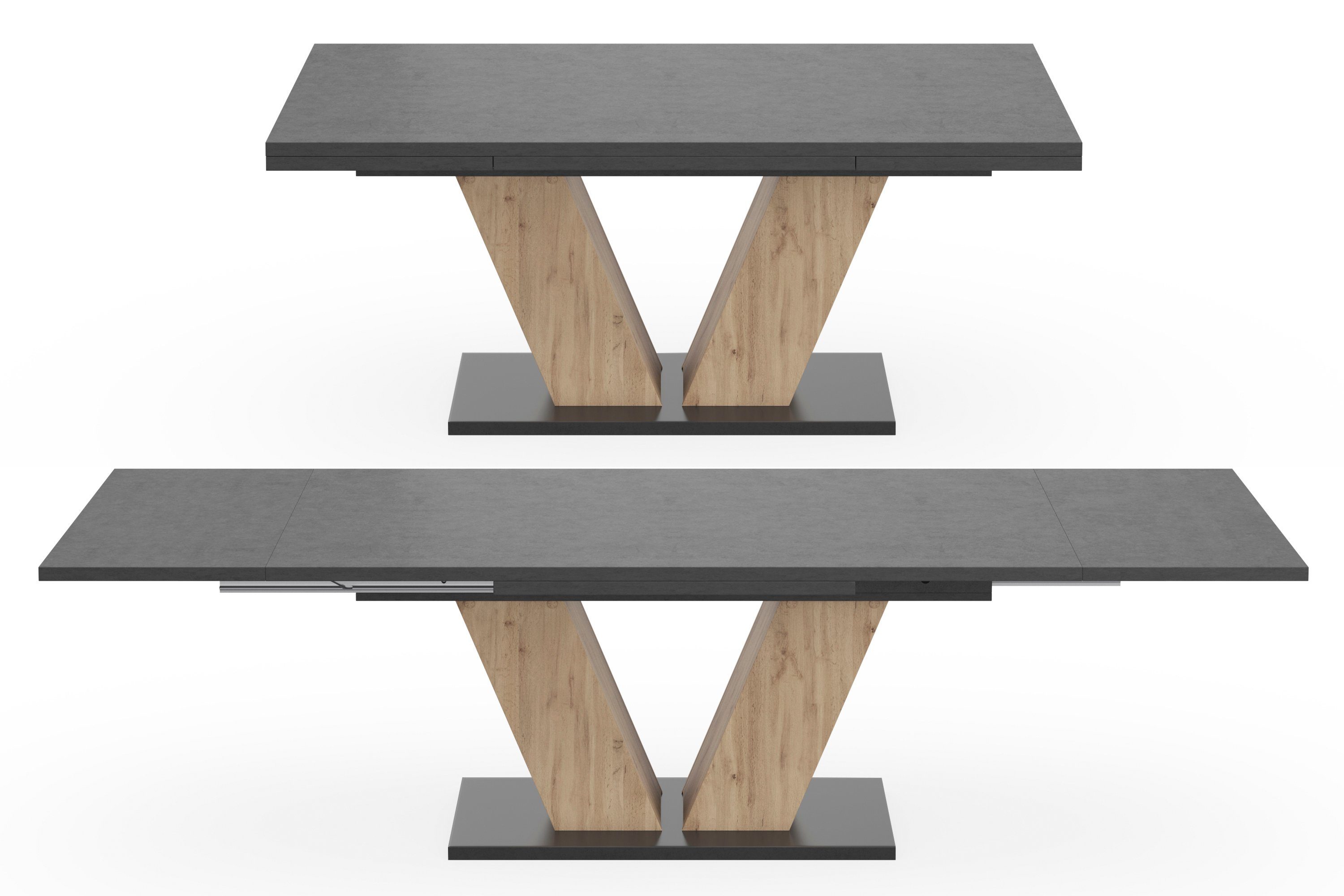 Mäusbacher Eettafel Comfort tafel TOPSELLER! Mäusbacher eettafel met V-frame en bodemplaat