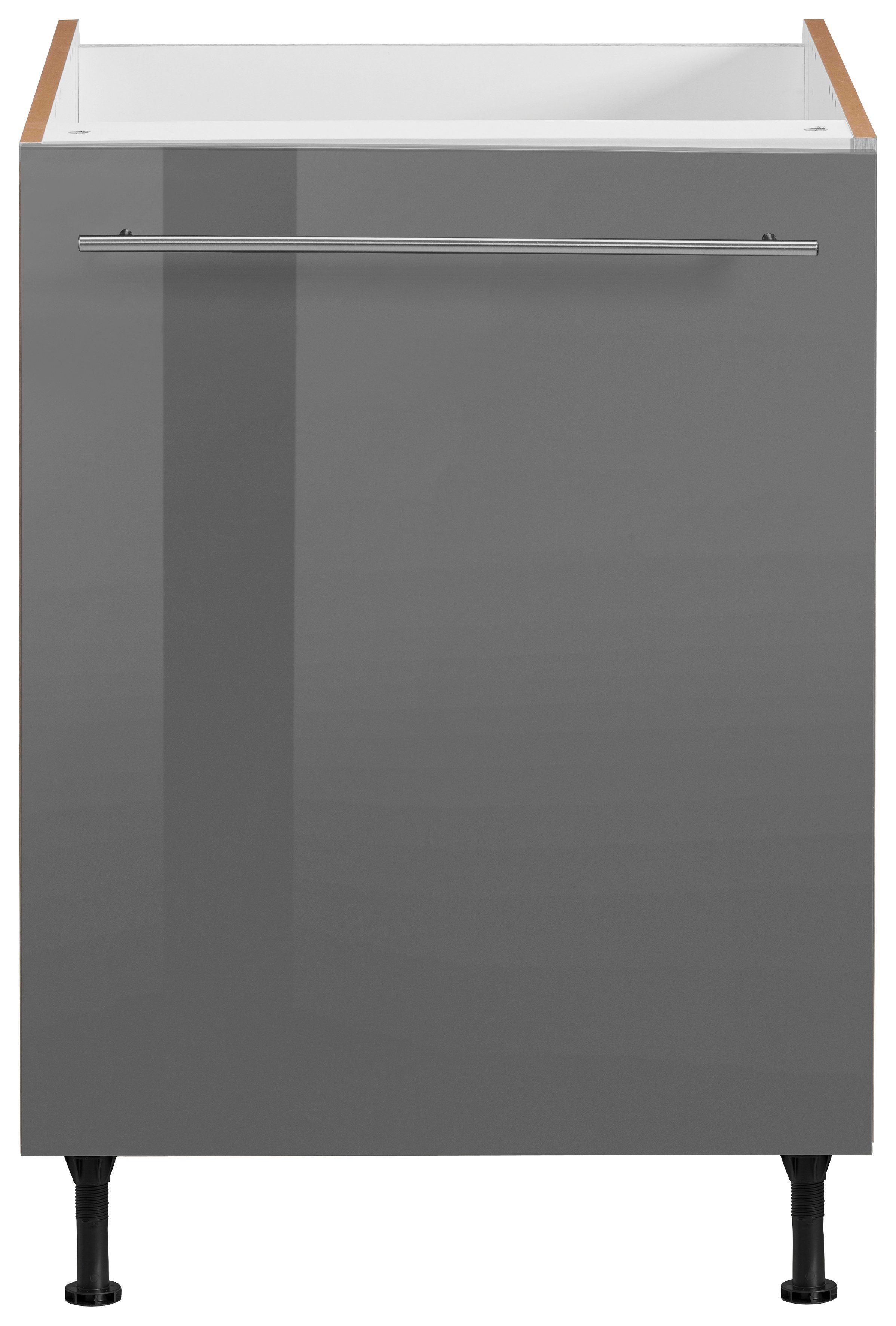 OPTIFIT Gootsteenkast Bern 60 cm breed, met 1 deur, met in hoogte verstelbare poten, met metalen greep