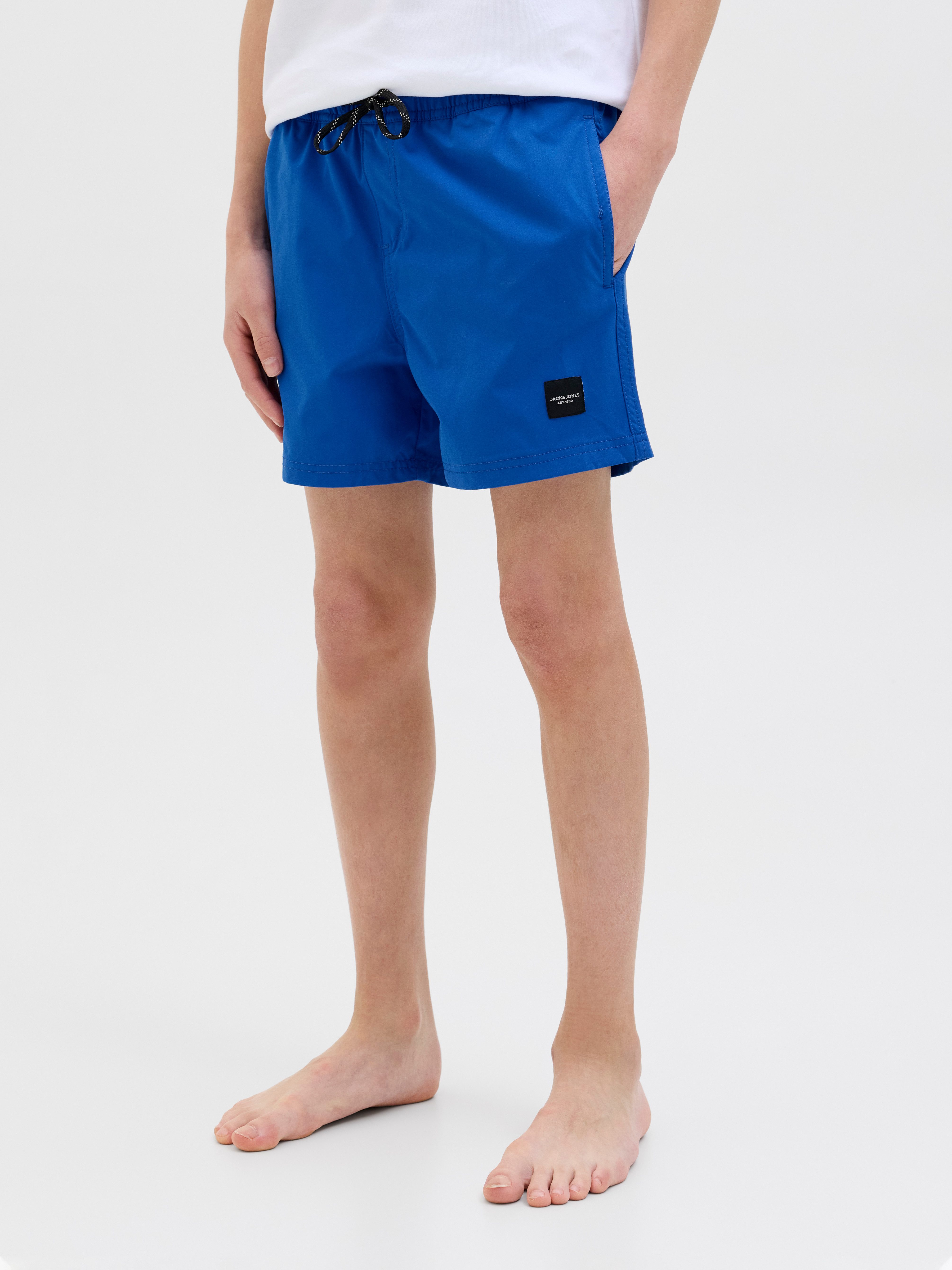 Jack & Jones Junior Zwemshort JPSTMAUI JJSWIM DB WB AKM SN JNR jongens badmode maat 128 blauw