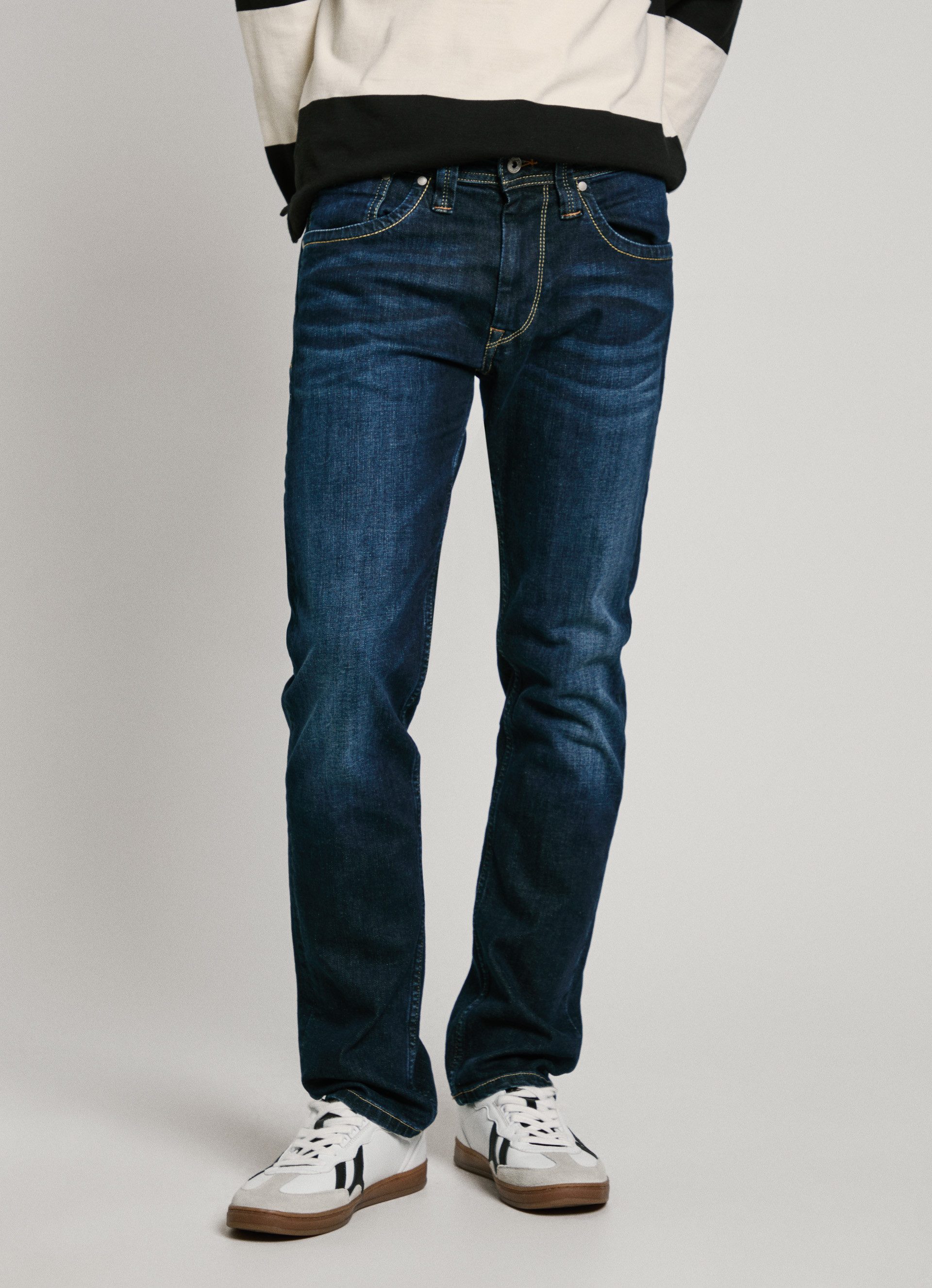 Pepe Jeans Regular fit jeans CASH heren straight jeans maat 33 blauw
