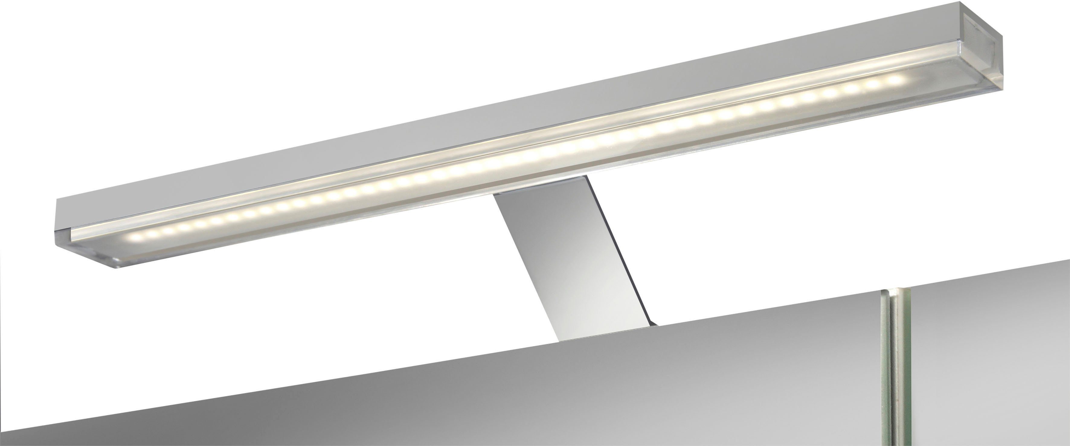 welltime Spiegelkast Torino Breedte 60 cm, 2-deurs, ledverlichting, schakelaar-/stekkerdoos