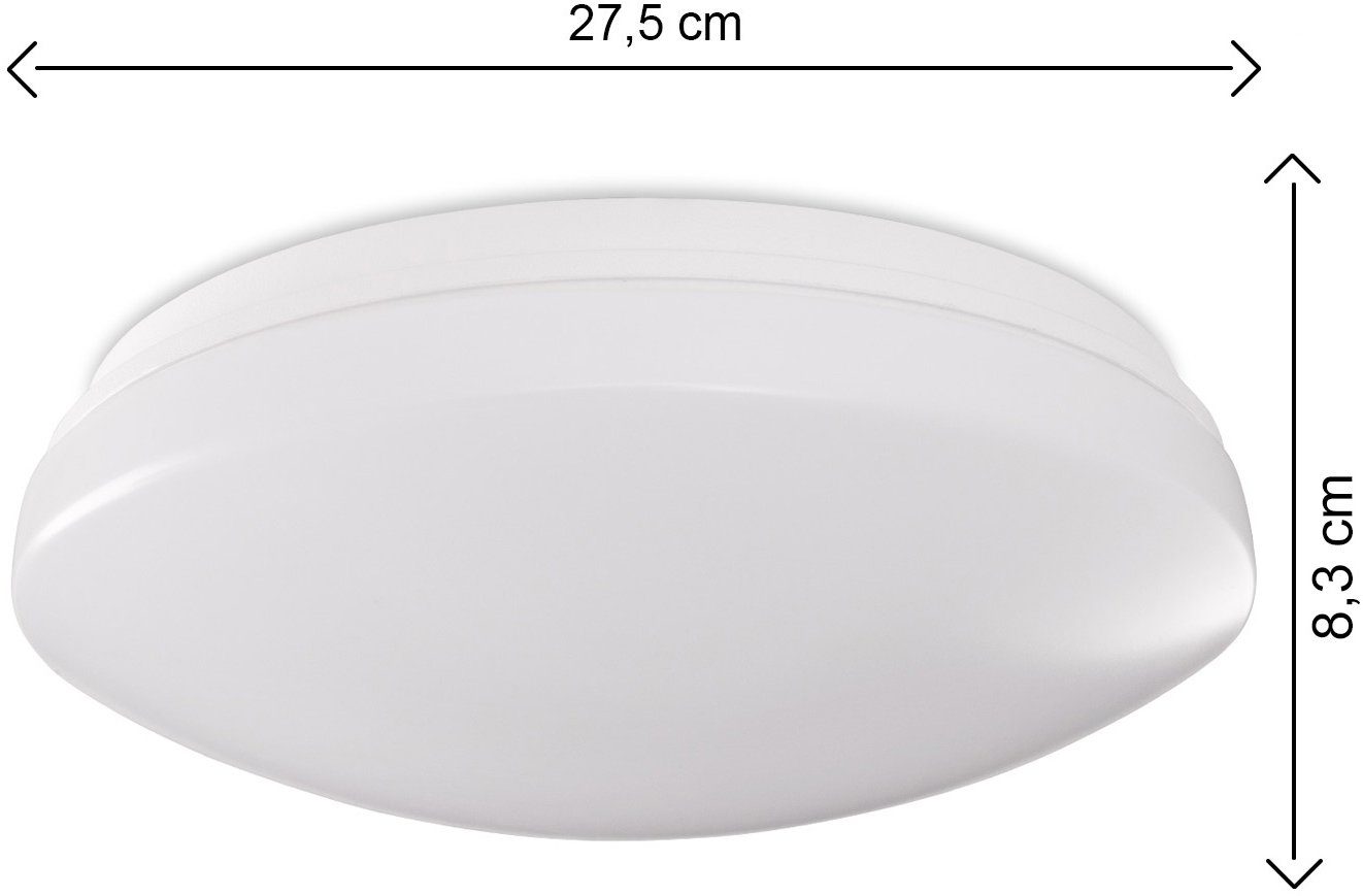 Paco Home Wandlamp KENU LED lamp plafondlamp, bad, IP44 spuitwaterdicht, dimbaar
