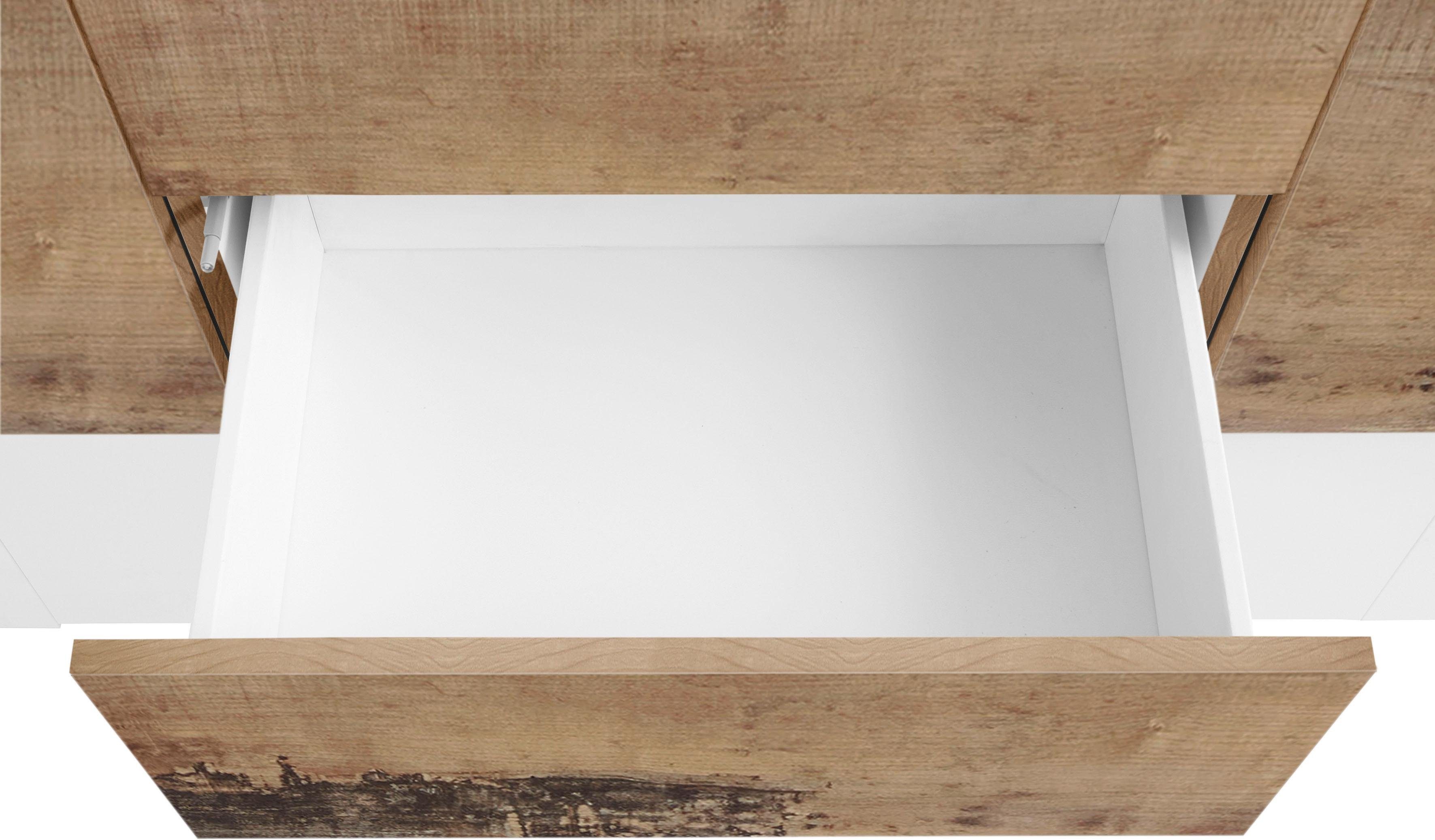 INOSIGN Dressoir Coro, commode, kast, buffet, greeploos met legplanken