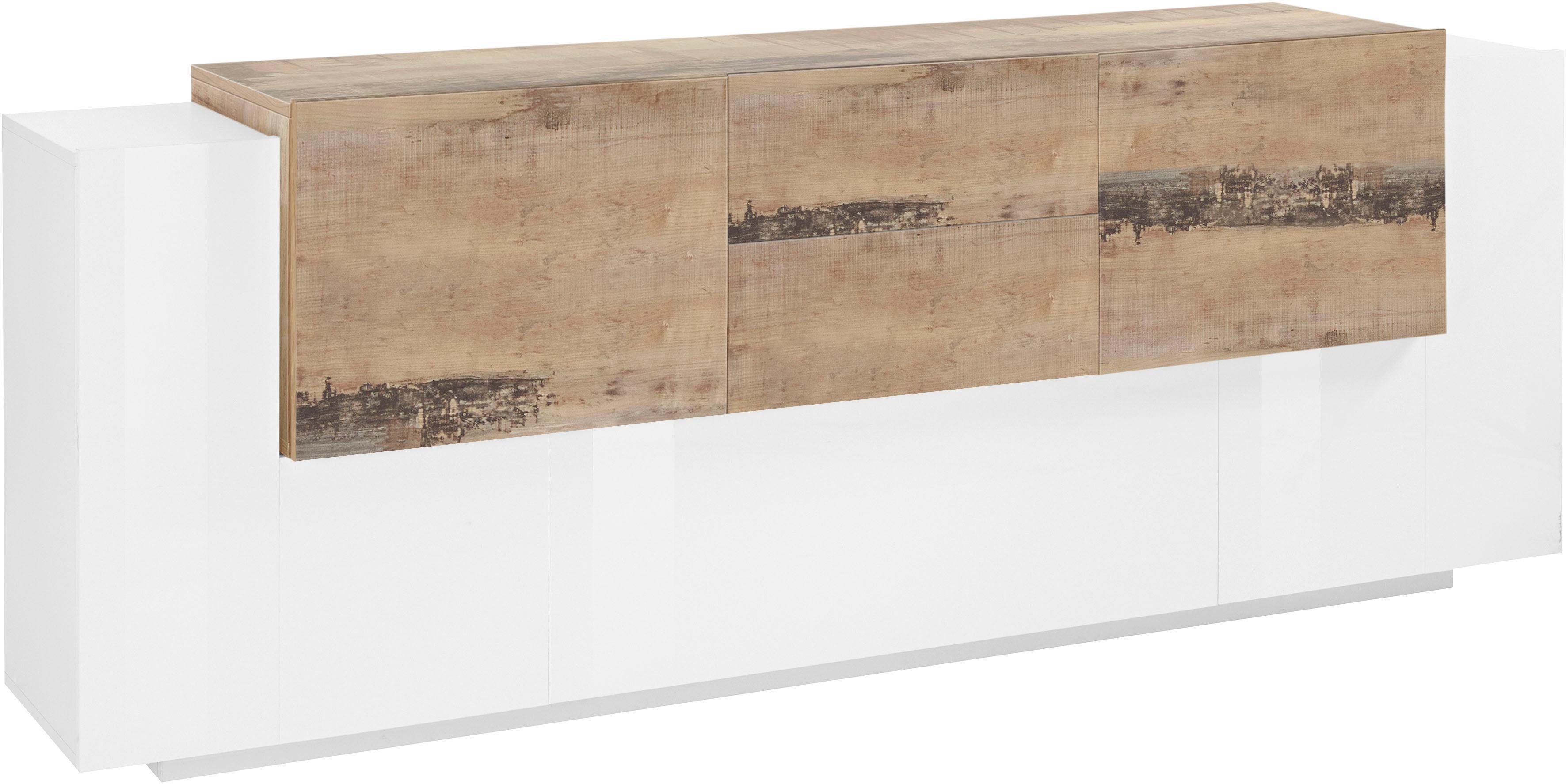 INOSIGN Dressoir Coro, commode, kast, buffet, greeploos met legplanken