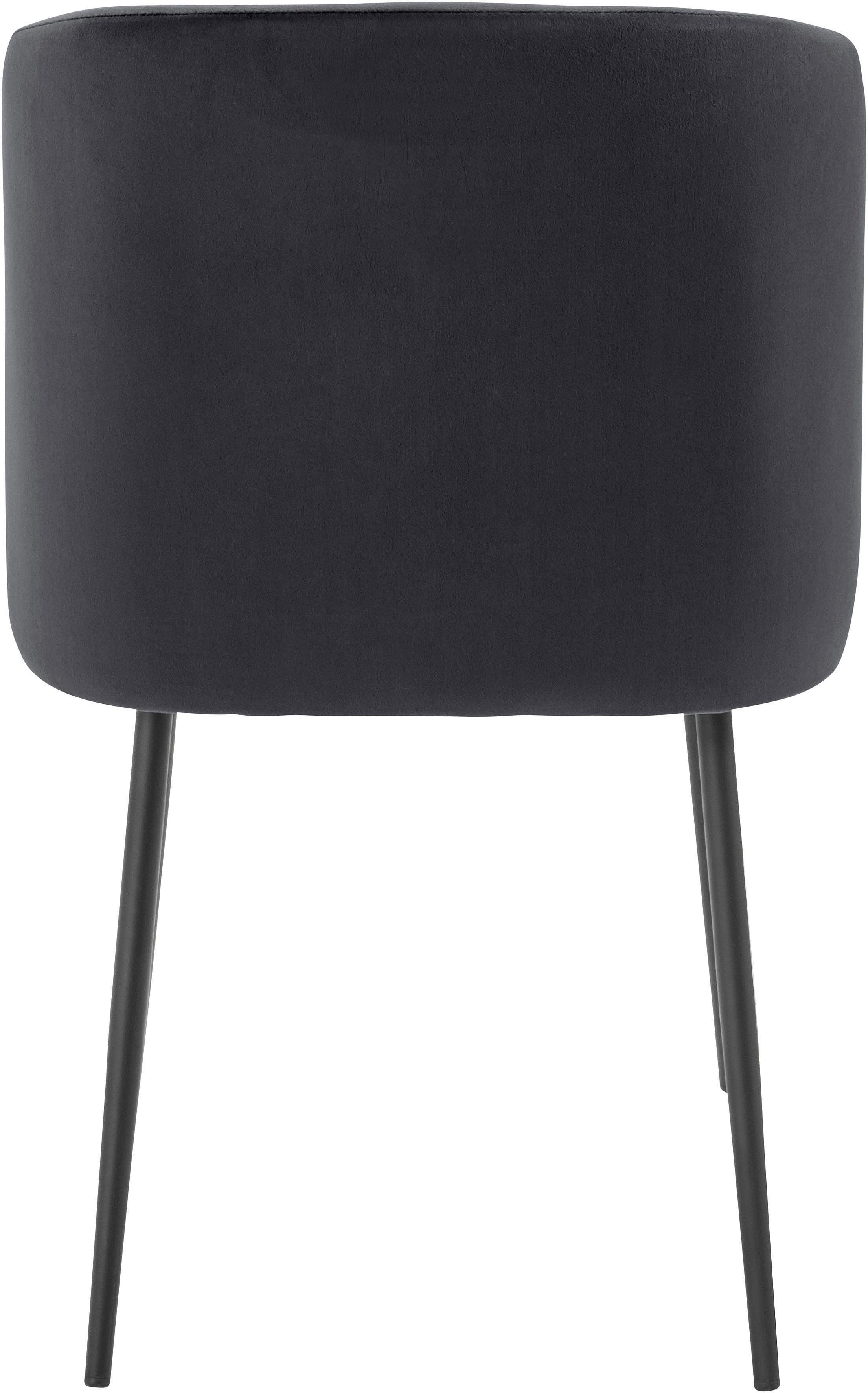 Homexperts Eetkamerstoel Micky Bekleding in fluweel met zigzag naad (set, 2 stuks)