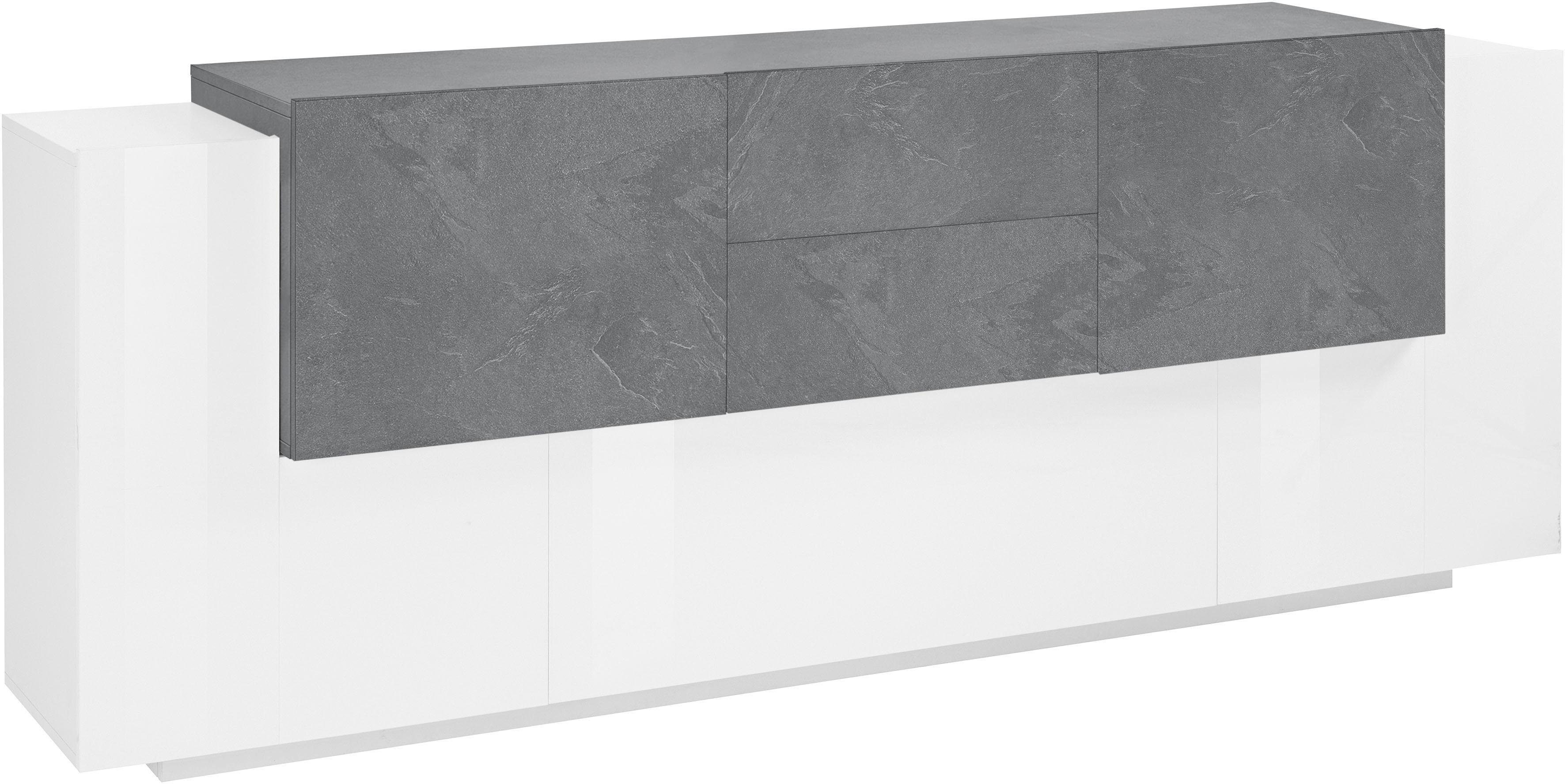 INOSIGN Dressoir Coro, commode, kast, buffet, greeploos met legplanken