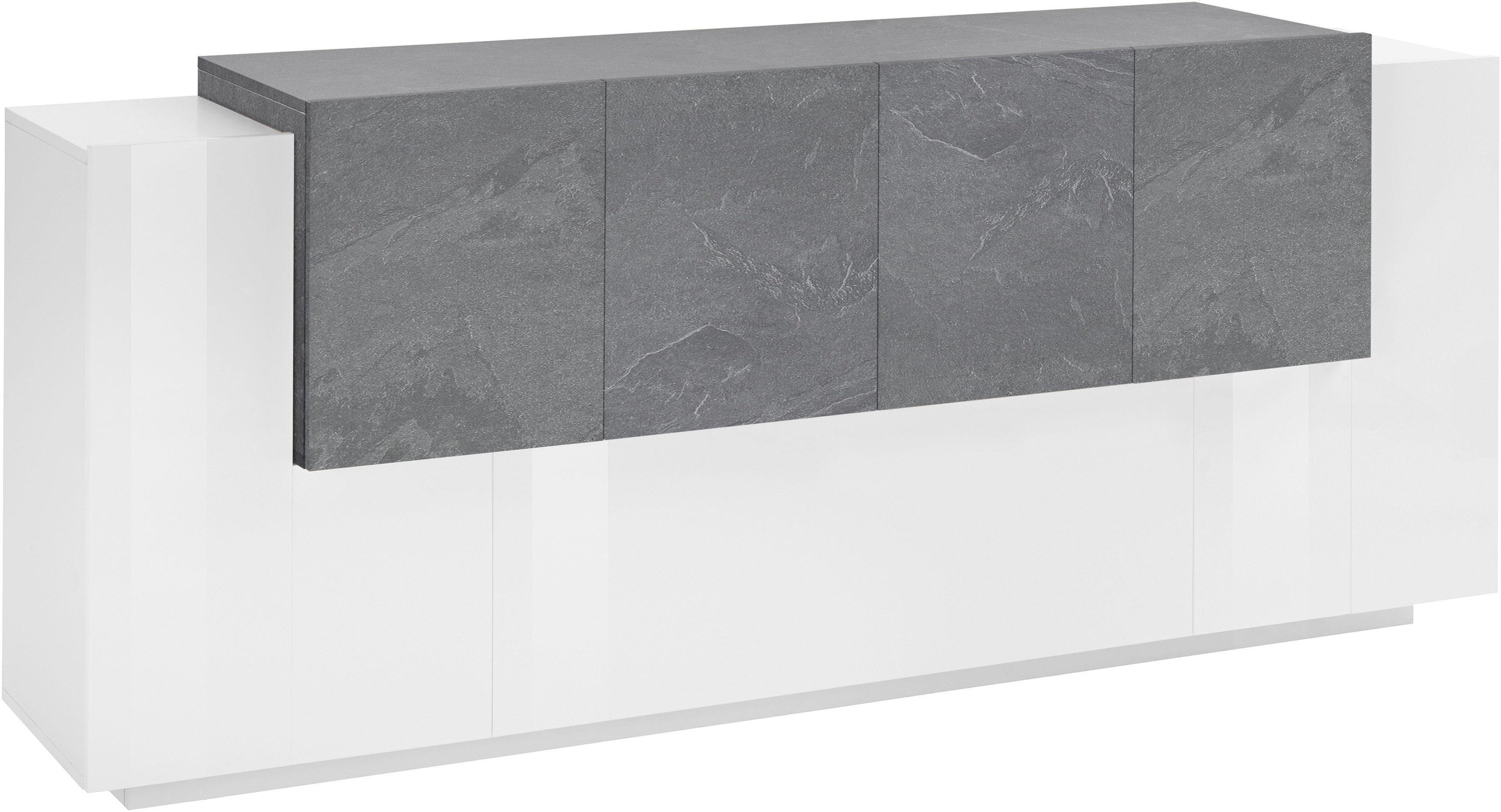 Tecnos Dressoir Coro, commode, kast, buffet, greeploos met legplanken