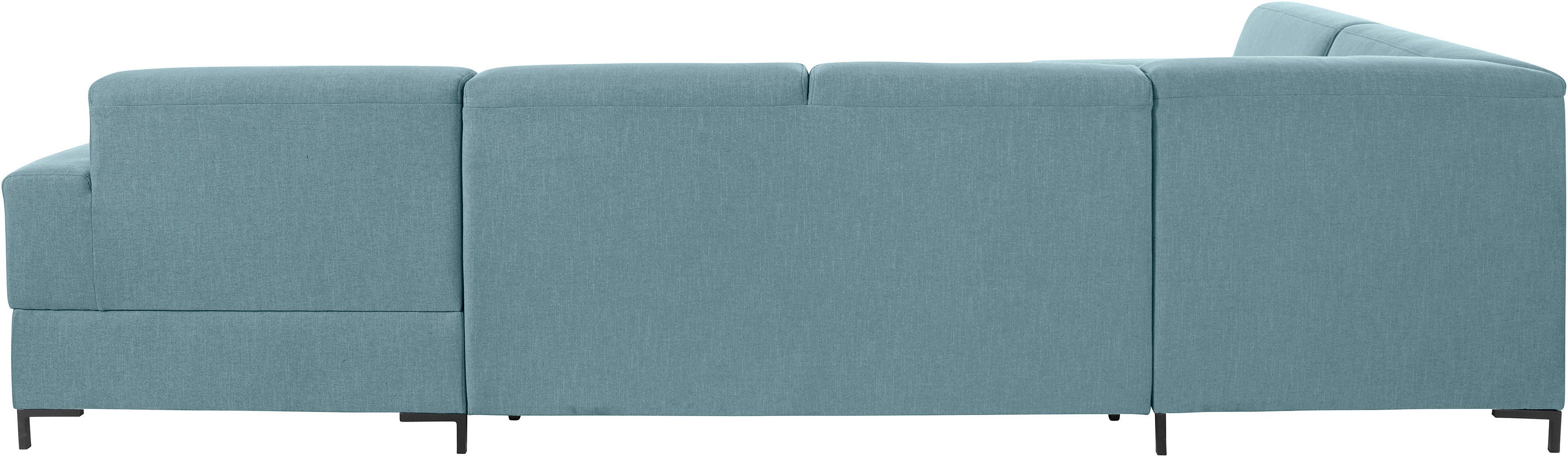 OTTO products Zithoek Grazzo U-vorm hoogwaardige stoffen van gerecycled materiaal, stiksels op de zitting