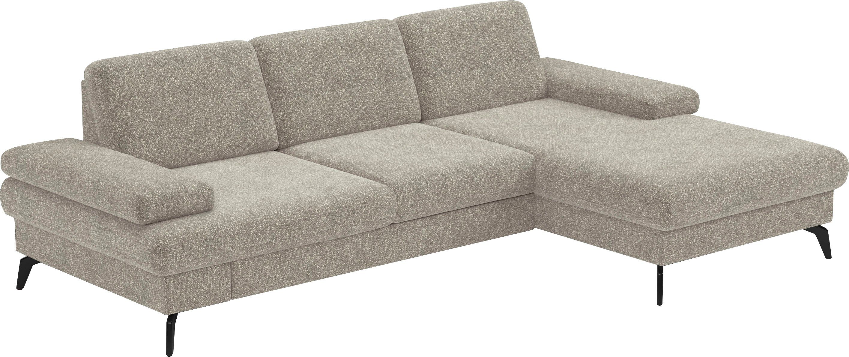sit&more Hoekbank Morris L-vorm, incl. zitdiepteverstelling keuze uit armleuningverstelling, bedfunctie & bedlade