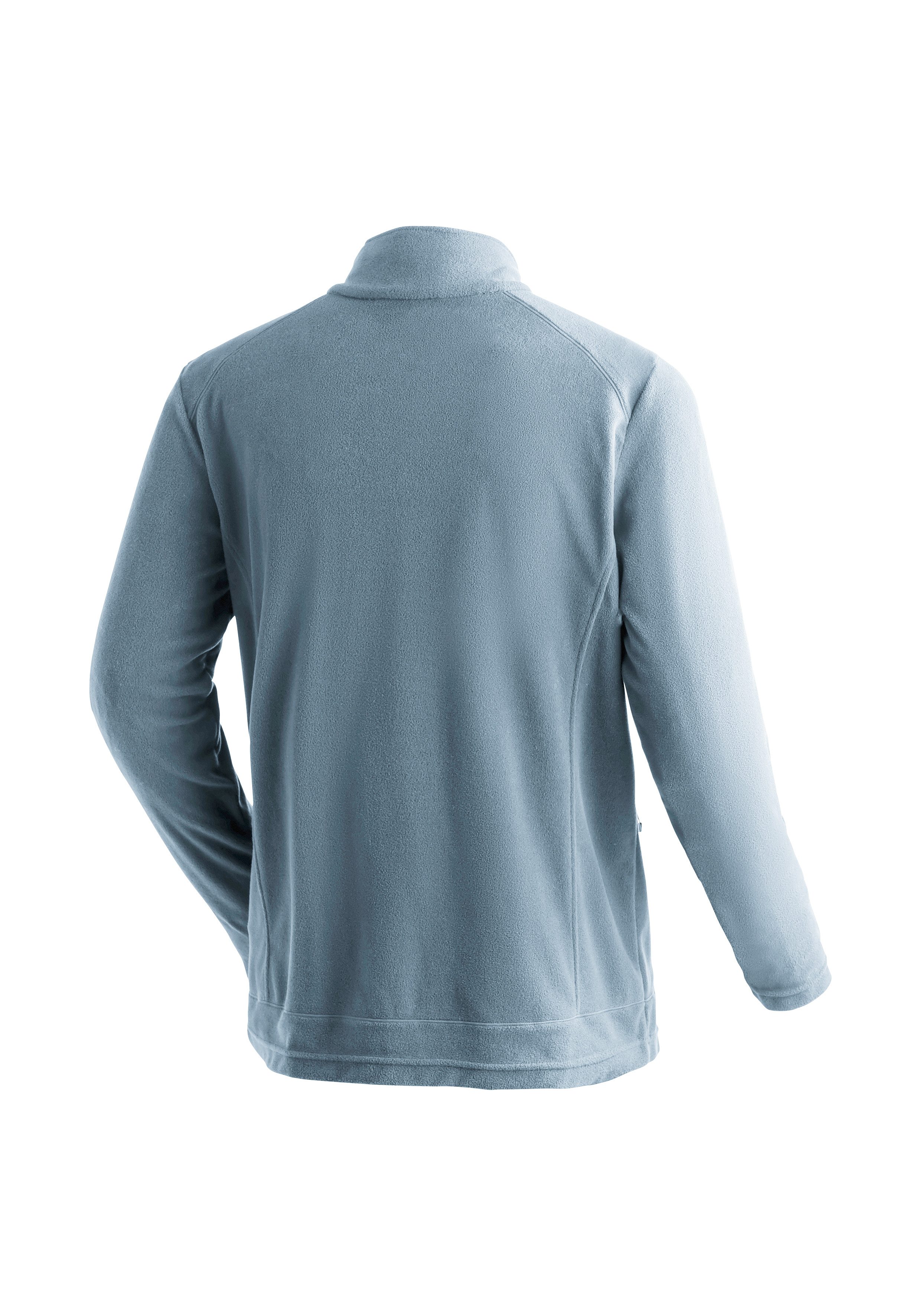 Maier Sports Fleecejack Dennis Jacket M Heren midlayer, onderhoudsvriendelijk fleece met 2 ritszakken