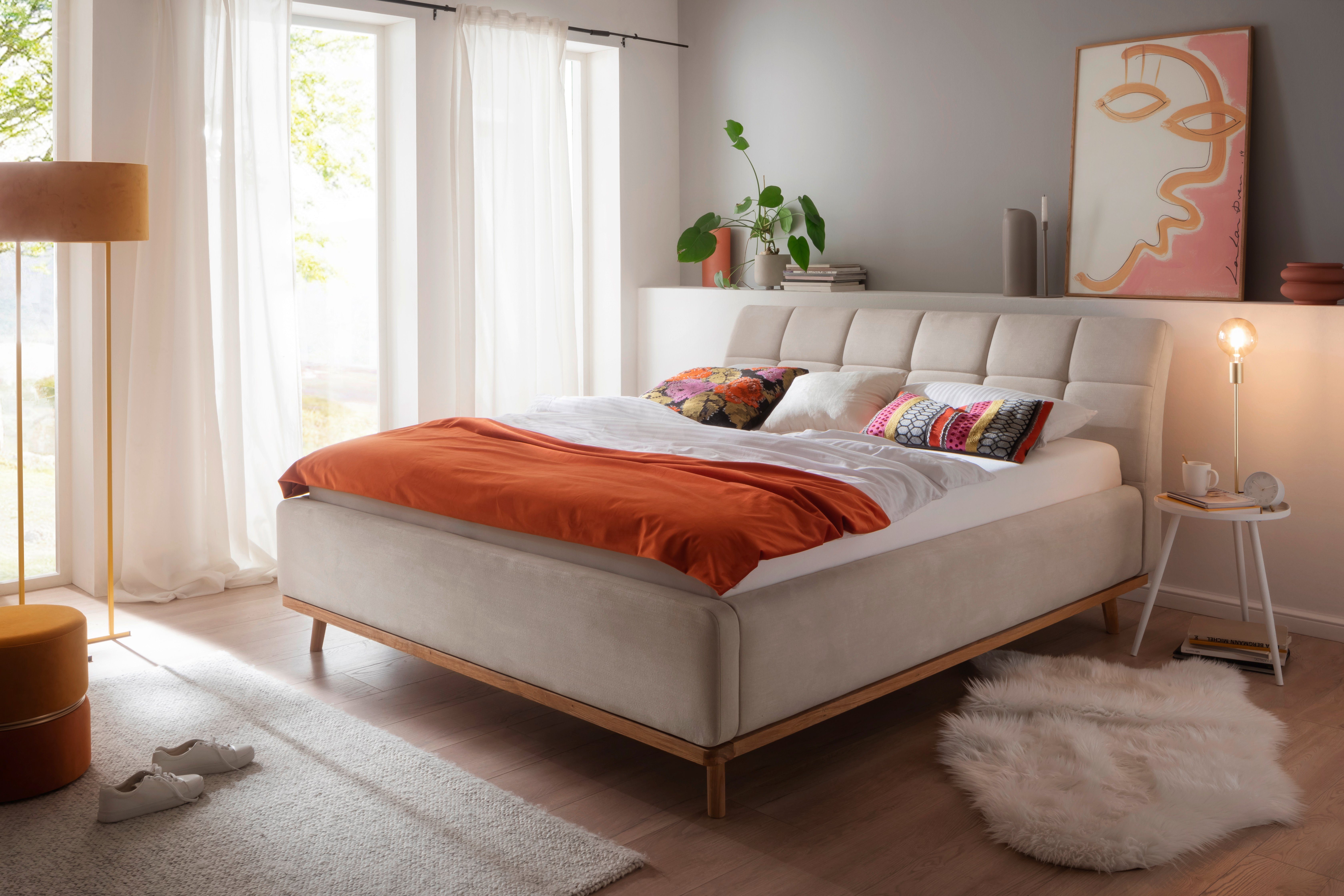 meise.möbel Gestoffeerd bed Mila met bedkist