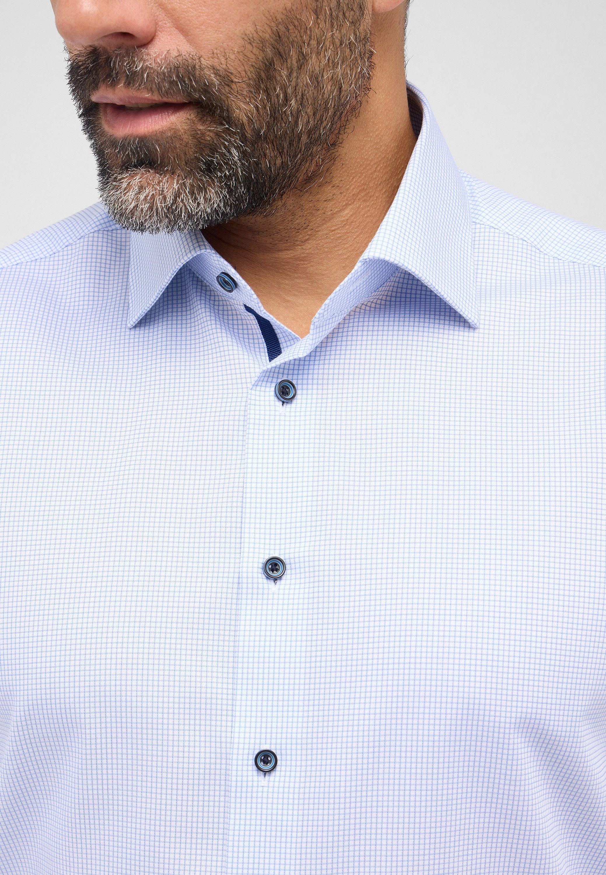 Eterna Overhemd met lange mouwen MODERN FIT NON IRON (strijkvrij)