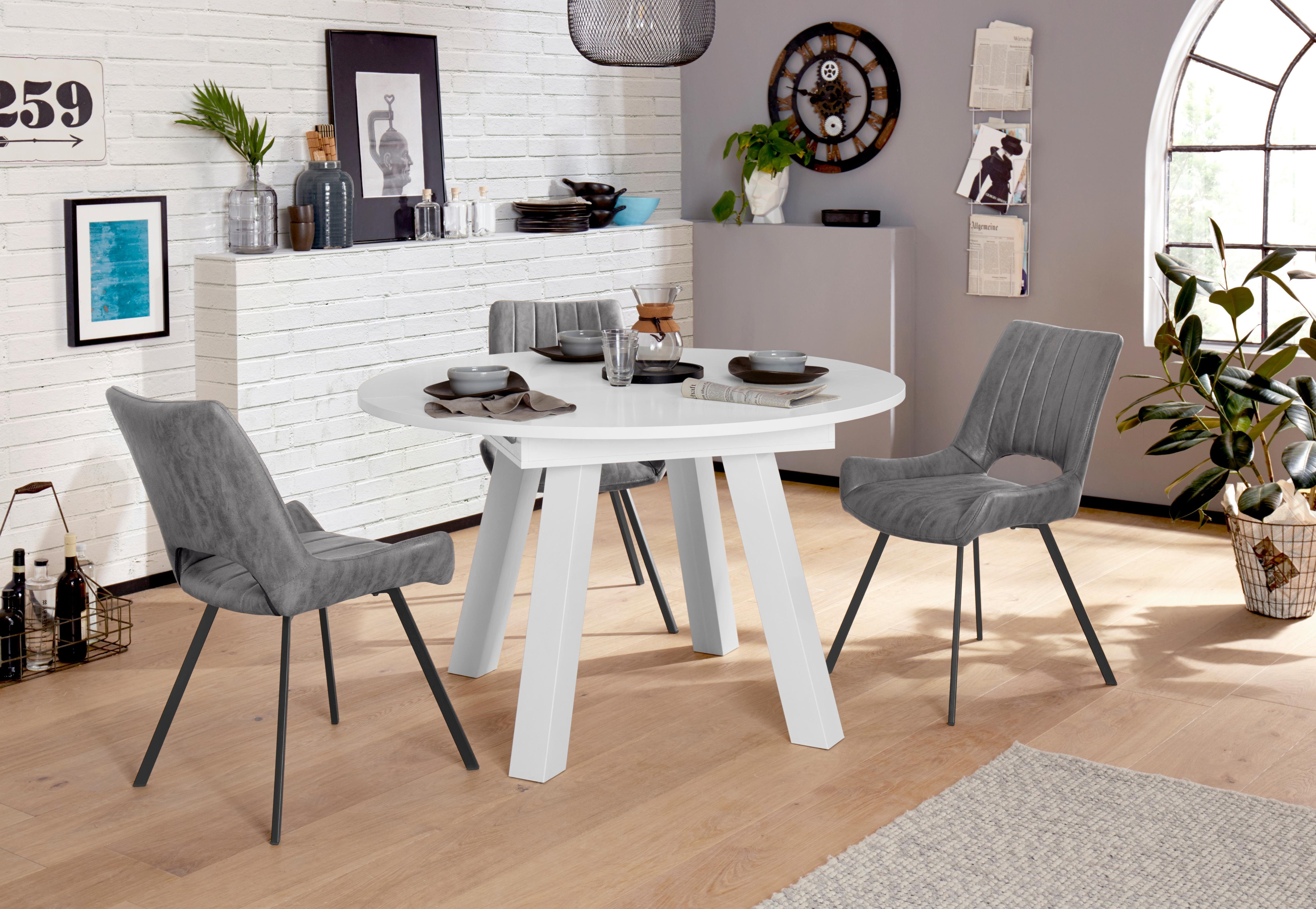 Mäusbacher Eettafel Onderstel schuin geplaatst