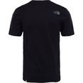 the north face t-shirt easy tee grote logoprint zwart