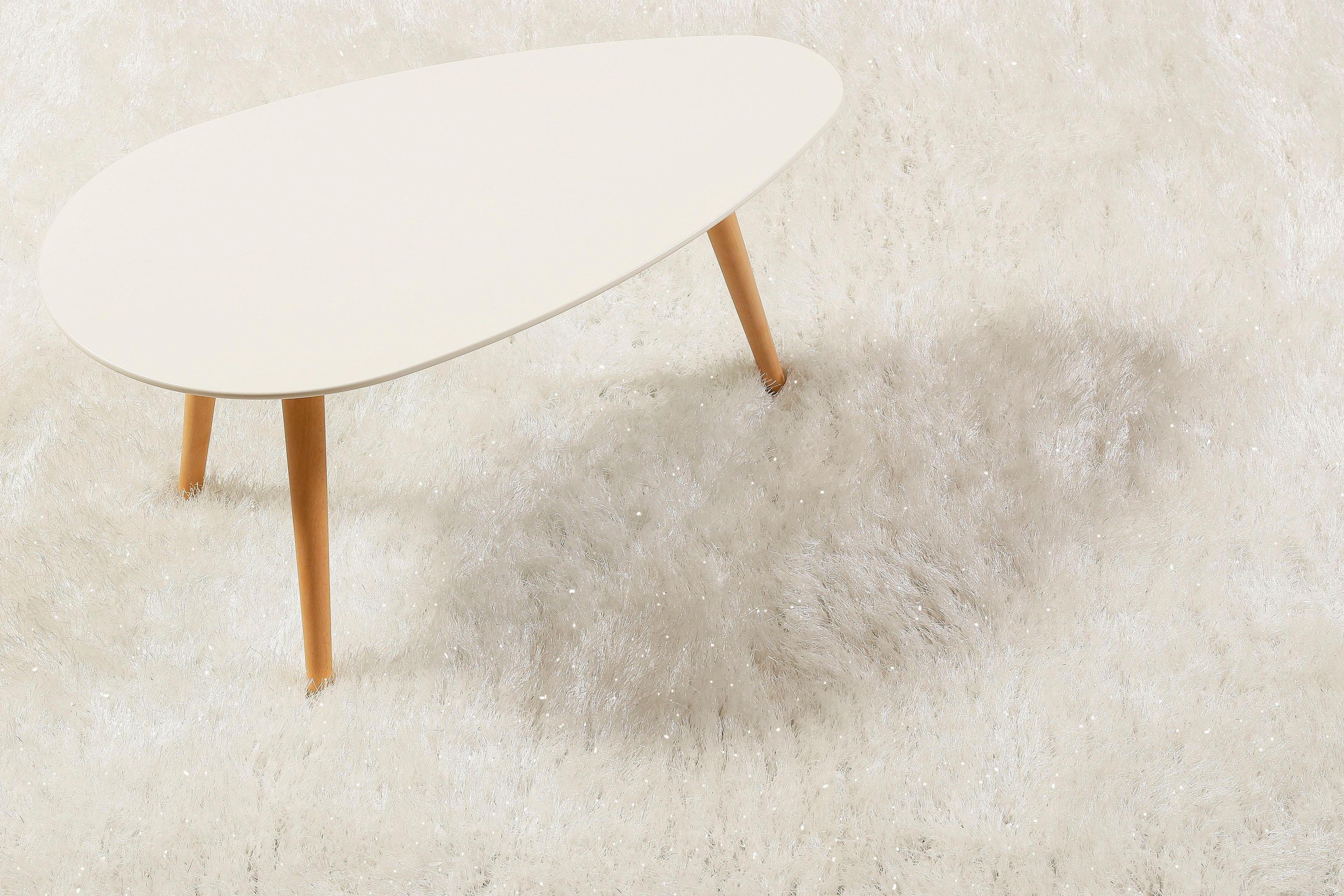 Wecon Home Hoogpolig vloerkleed Shiny Touch Glansgaren, woonkamer