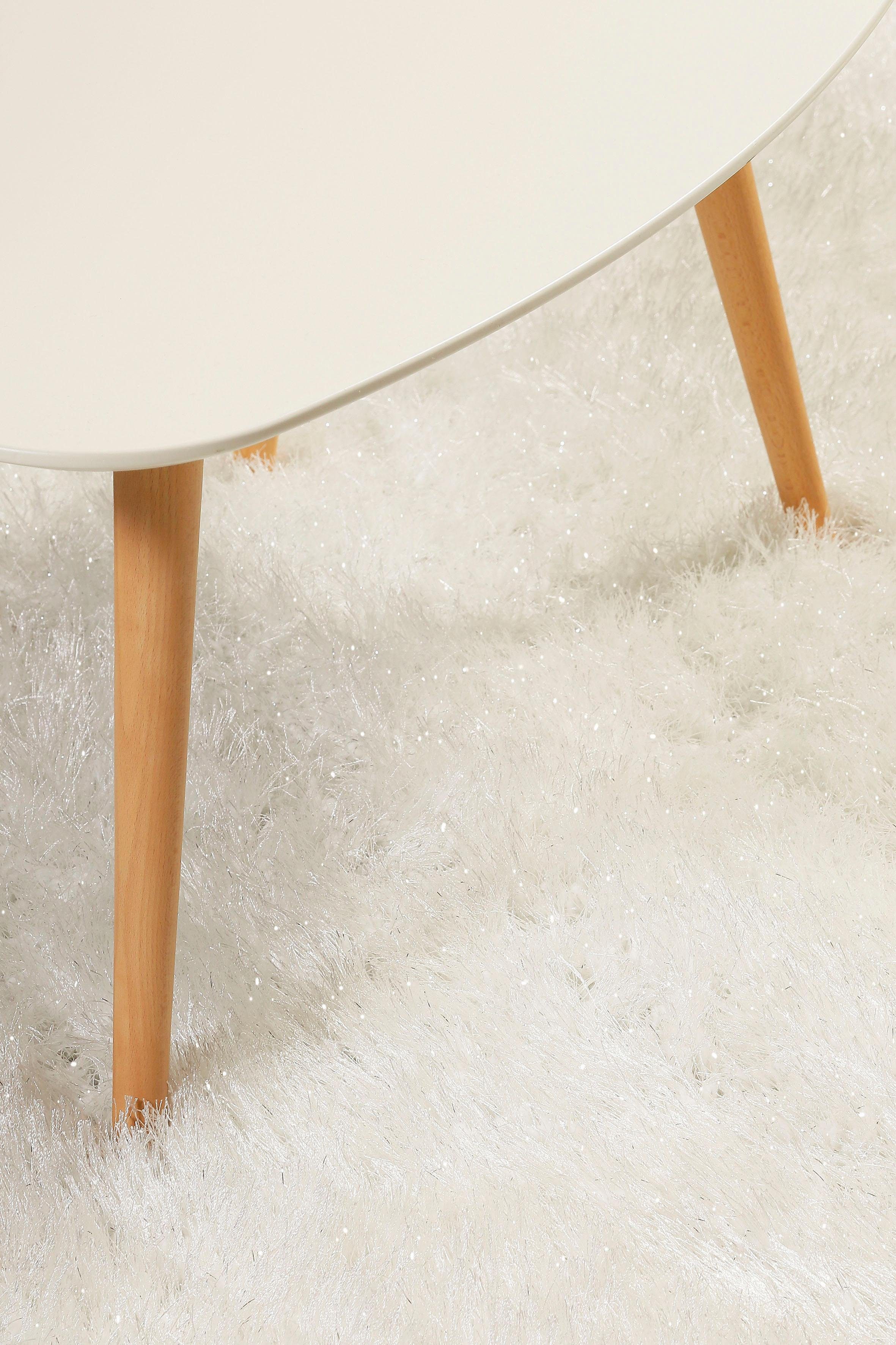 Wecon Home Hoogpolig vloerkleed Shiny Touch Glansgaren, woonkamer