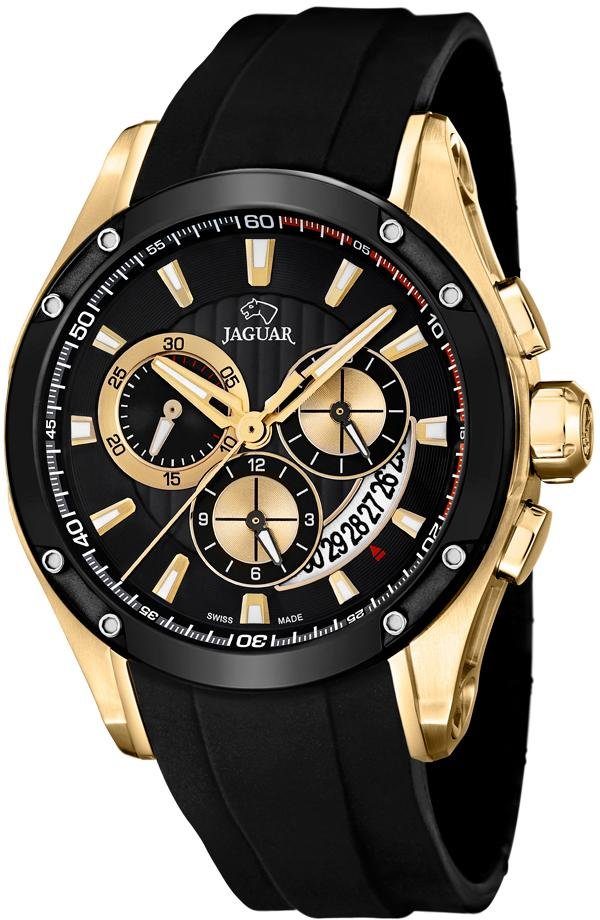 Jaguar Chronograaf Special Edition, J689/1 Polshorloge, herenhorloge, saffierglas, Swiss Made, ideaal ook als cadeau (set, Met wisselband en gereedschap)