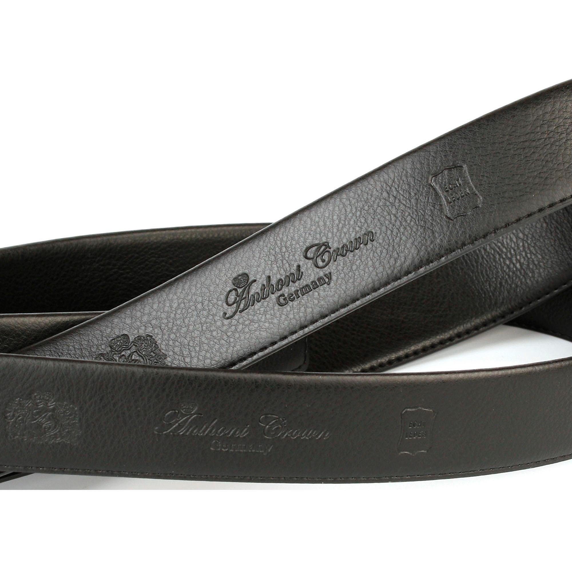 Anthoni Crown Leren riem Omgeslagen riem met gesp in vlecht-design
