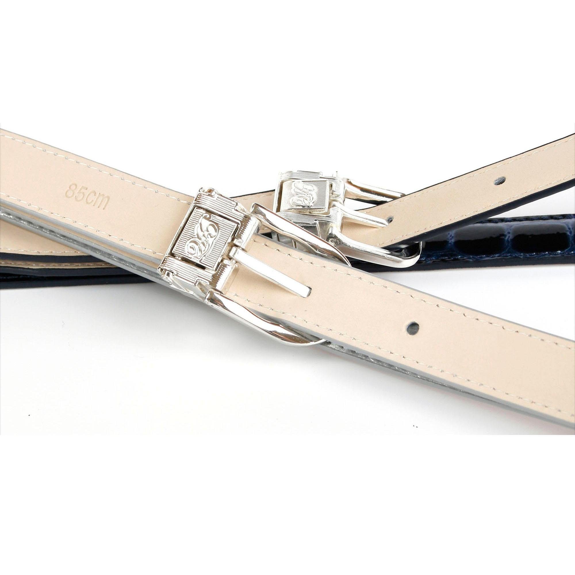 Anthoni Crown Leren riem Elegante riem met stiksels in ton sur ton