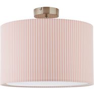 luettenhuett plafondlamp striepe plafondlamp met strepen - stoffen kap ø 40 cm, roze - wit gestreept, hoogte 32 cm roze