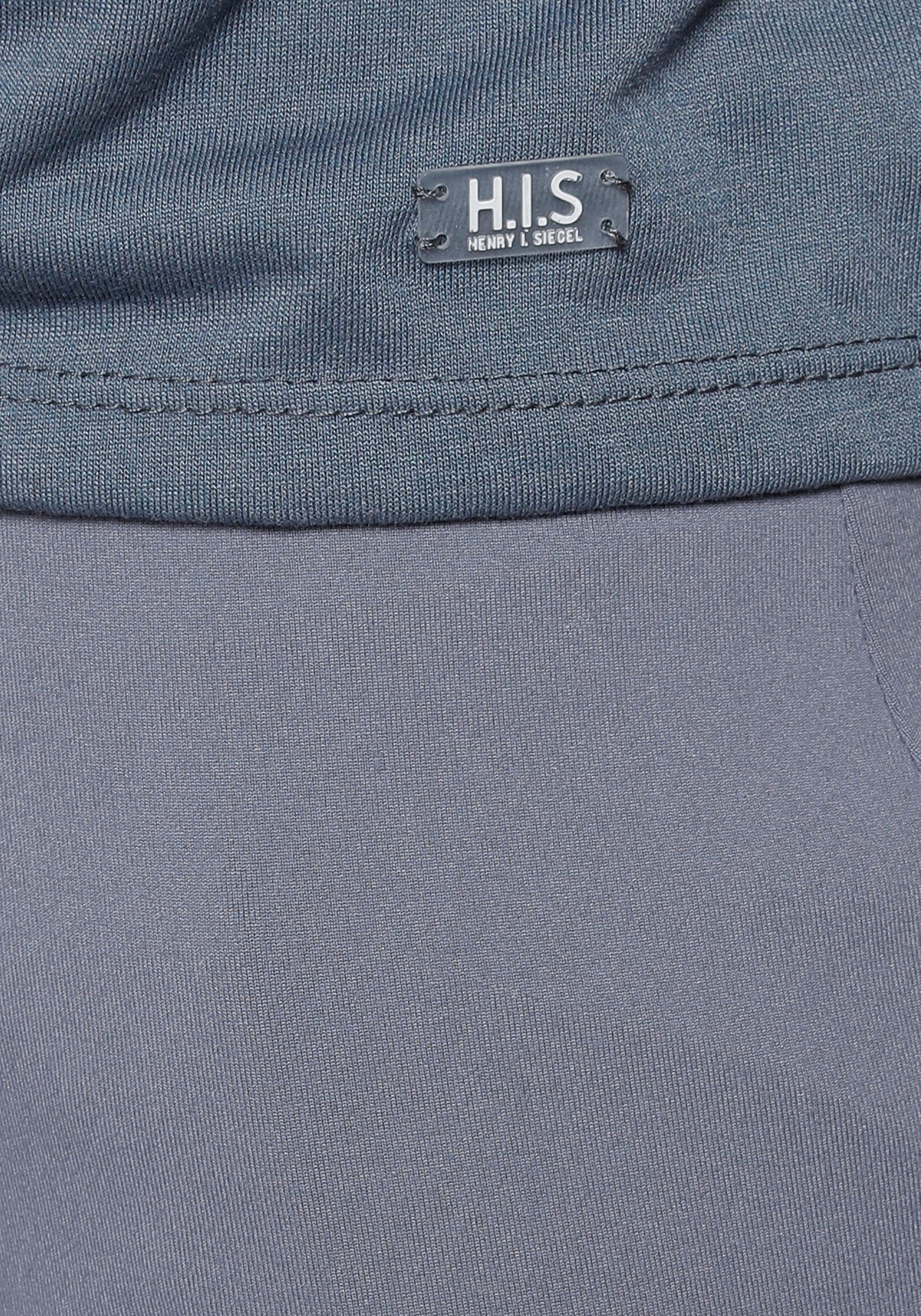 H.I.S Trainingsshirt 2-delige set: shirt & top Korte mouw, ronde hals, van polyester en viscose, met stijlvolle badges (set, 2-delig, Met top)