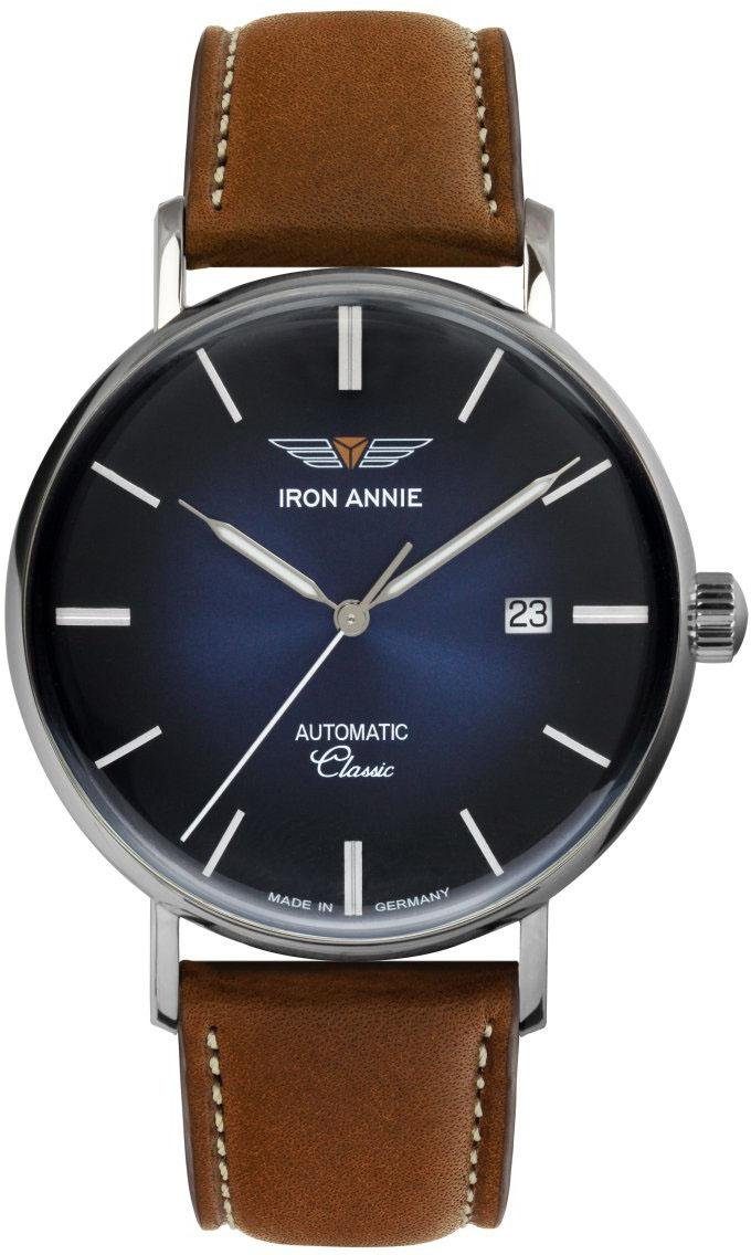 IRON ANNIE Automatisch horloge Classic, 5958-3 Polshorloge, herenhorloge, datum, Made in Germany