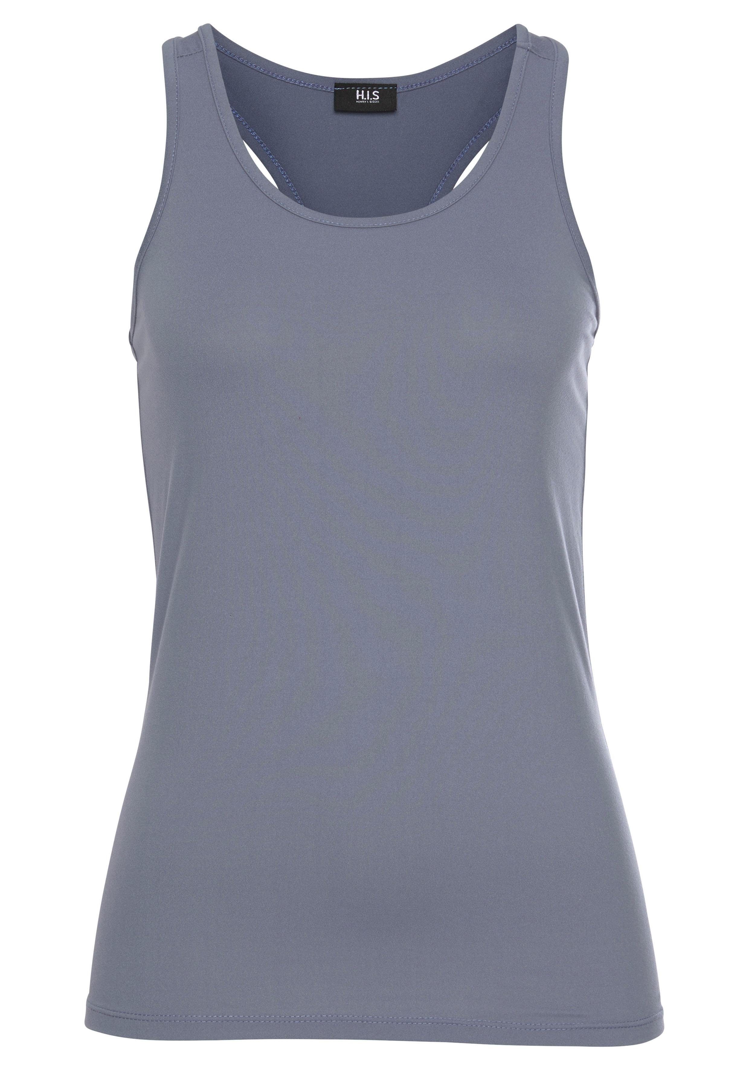 H.I.S Trainingsshirt 2-delige set: shirt & top Korte mouw, ronde hals, van polyester en viscose, met stijlvolle badges (set, 2-delig, Met top)