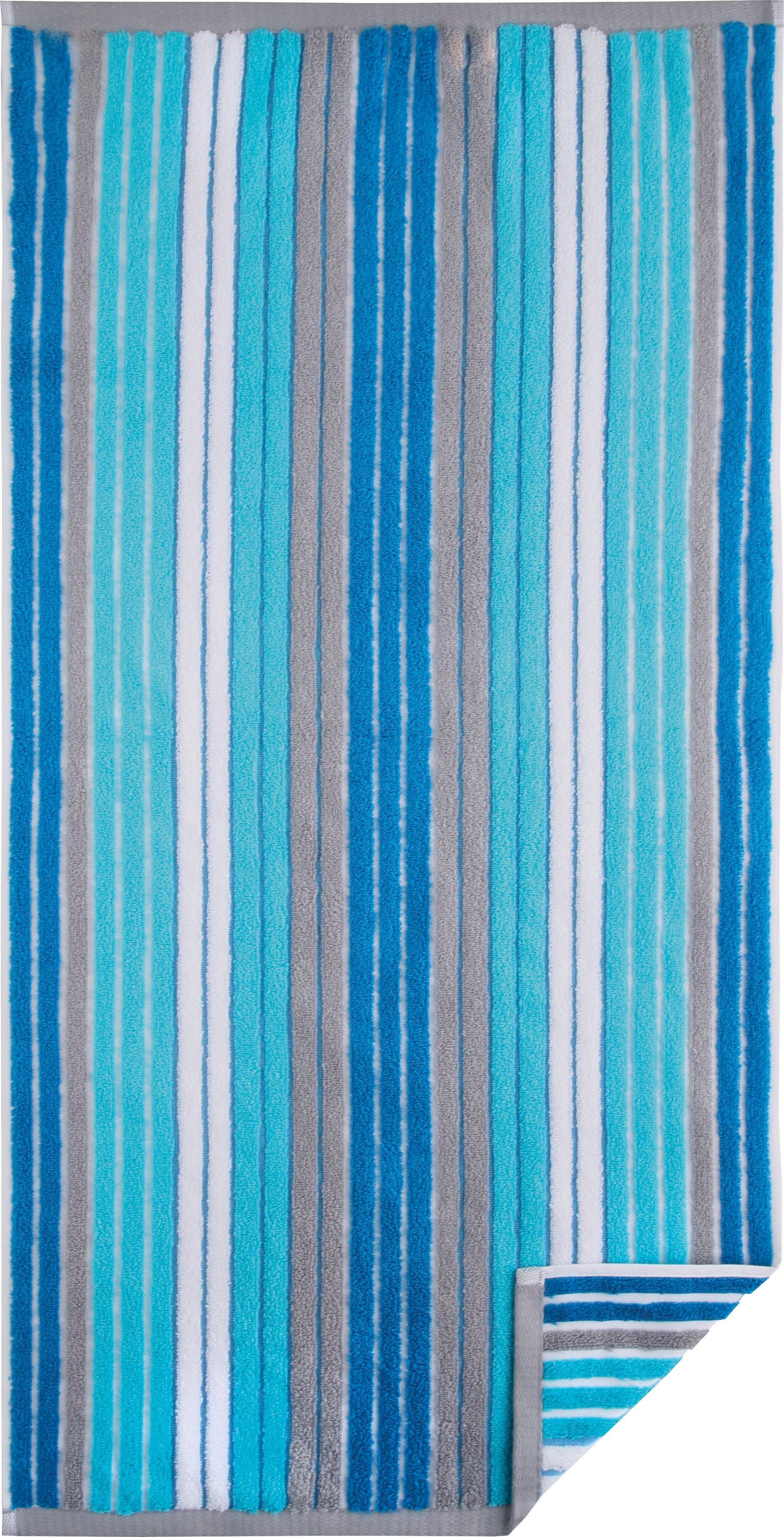 Egeria Handdoeken JAN met veelkleurige strepen (2 stuks)