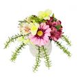 i.ge.a. kunstbloem arrangement bloemen pot van keramiek (1 stuk) roze