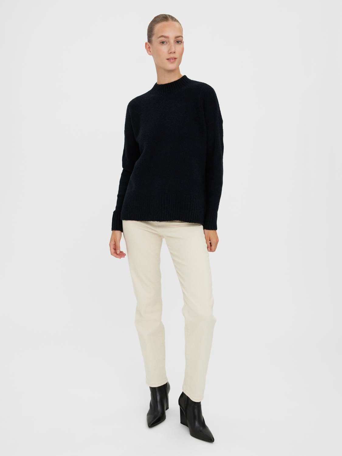 Vero Moda Trui met staande kraag VMLEFILE OVERSIZE BOXY BLOUSE GA NOOS