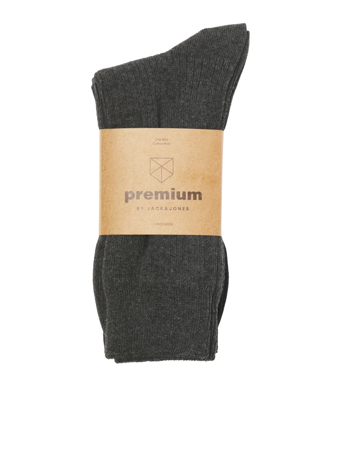 Jack & Jones Vrijetijdssokken JAC – Sokken in 2-pack met stretch voor optimale pasvorm (set 2 paar)