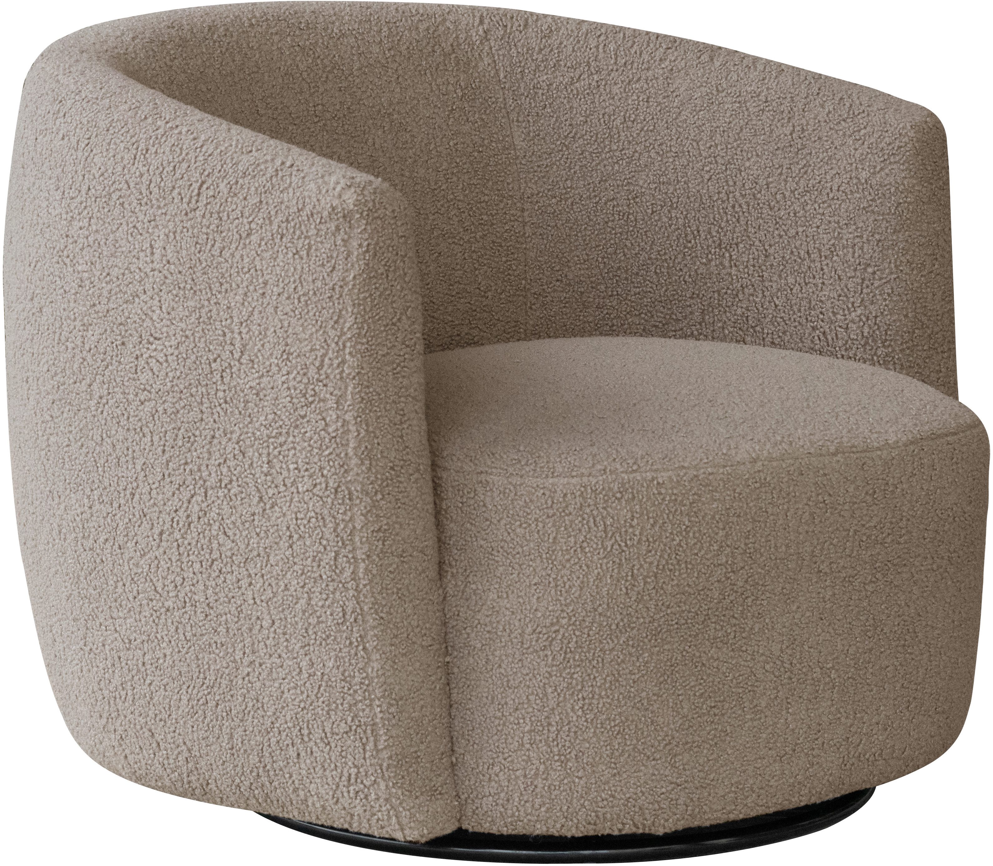 Kayoom Draaibare fauteuil Stoel Aveiro 125, BESTSELLER!, teddystoel, bohem, scandy knuffelzacht teddy-stof, comfortabel gepolsterd, minimalistisch (1 stuk)