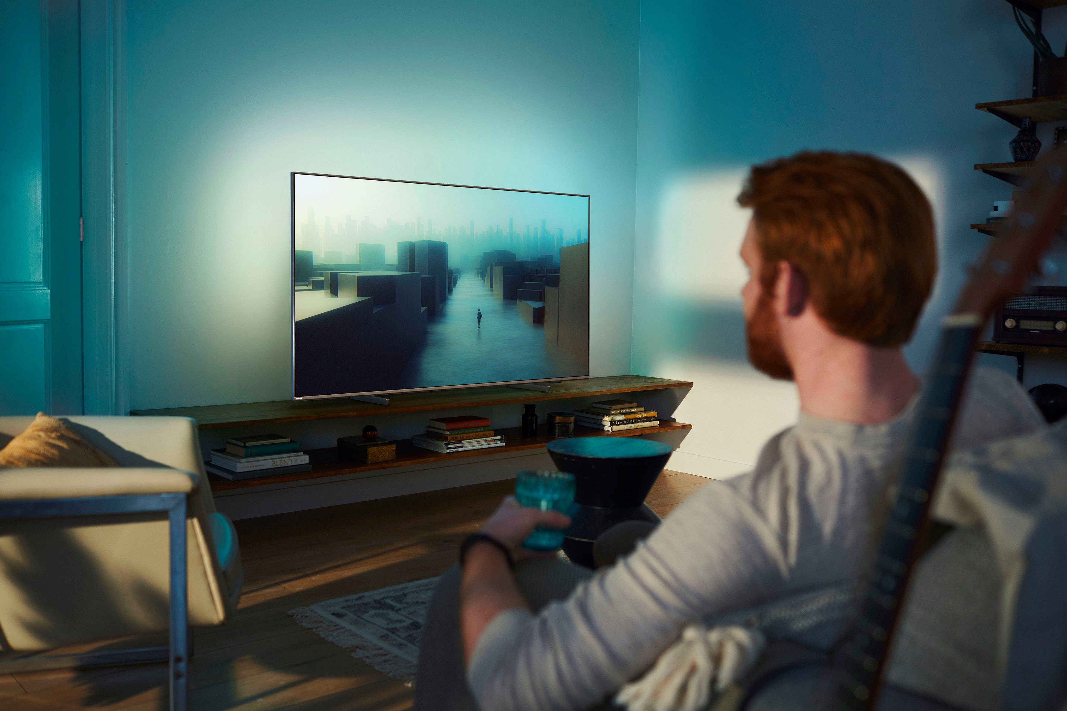 Philips Led-TV 65PUS8106/12, 164 cm / 65", 4K Ultra HD, Android TV - Smart TV, ambilight langs 3 randen