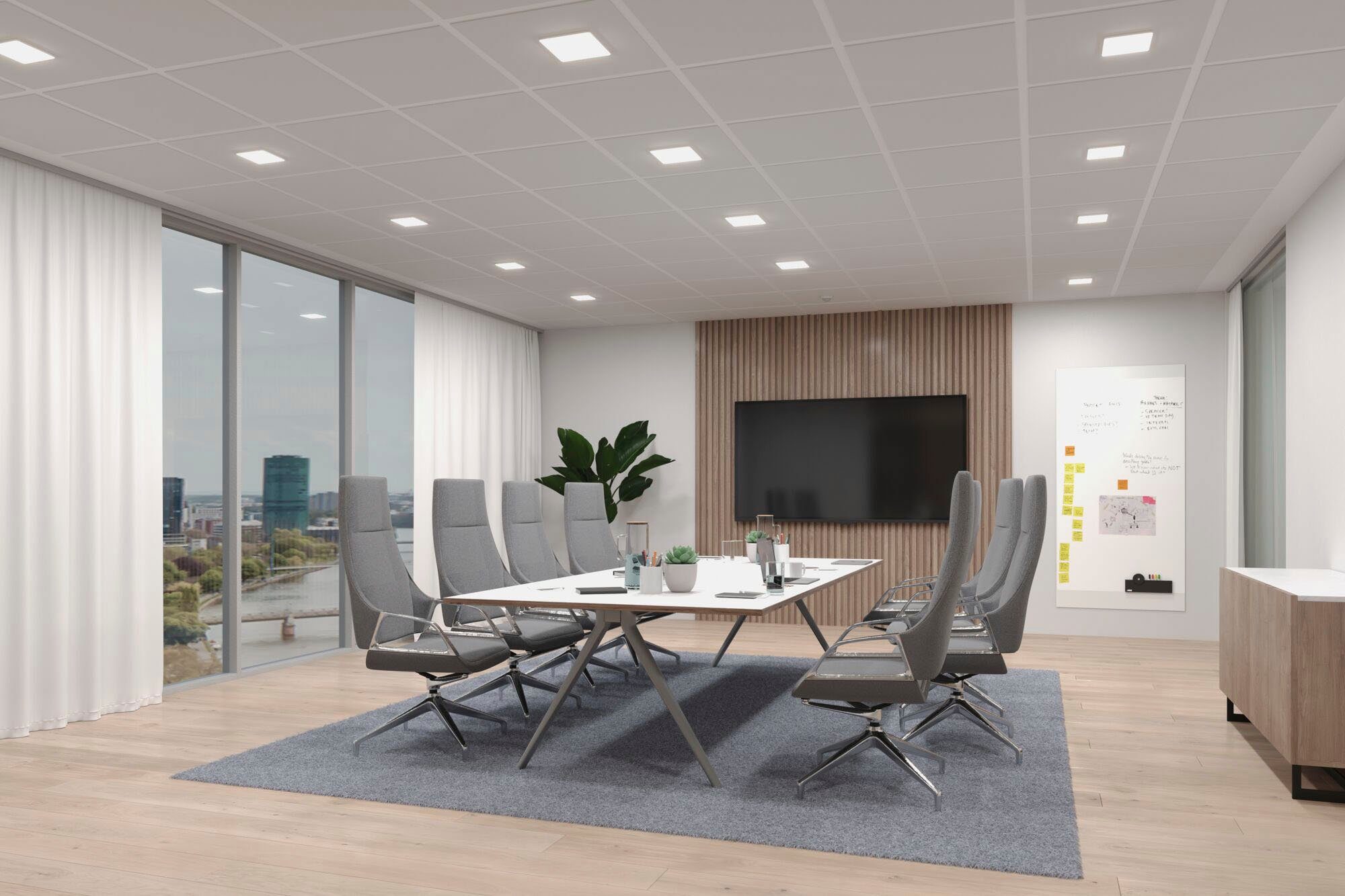 Paulmann Ledinbouwlamp Veluna VariFit Edge IP44 vierkant 160x160mm 1100lm 3000K Wit dimbaar (1 stuk)