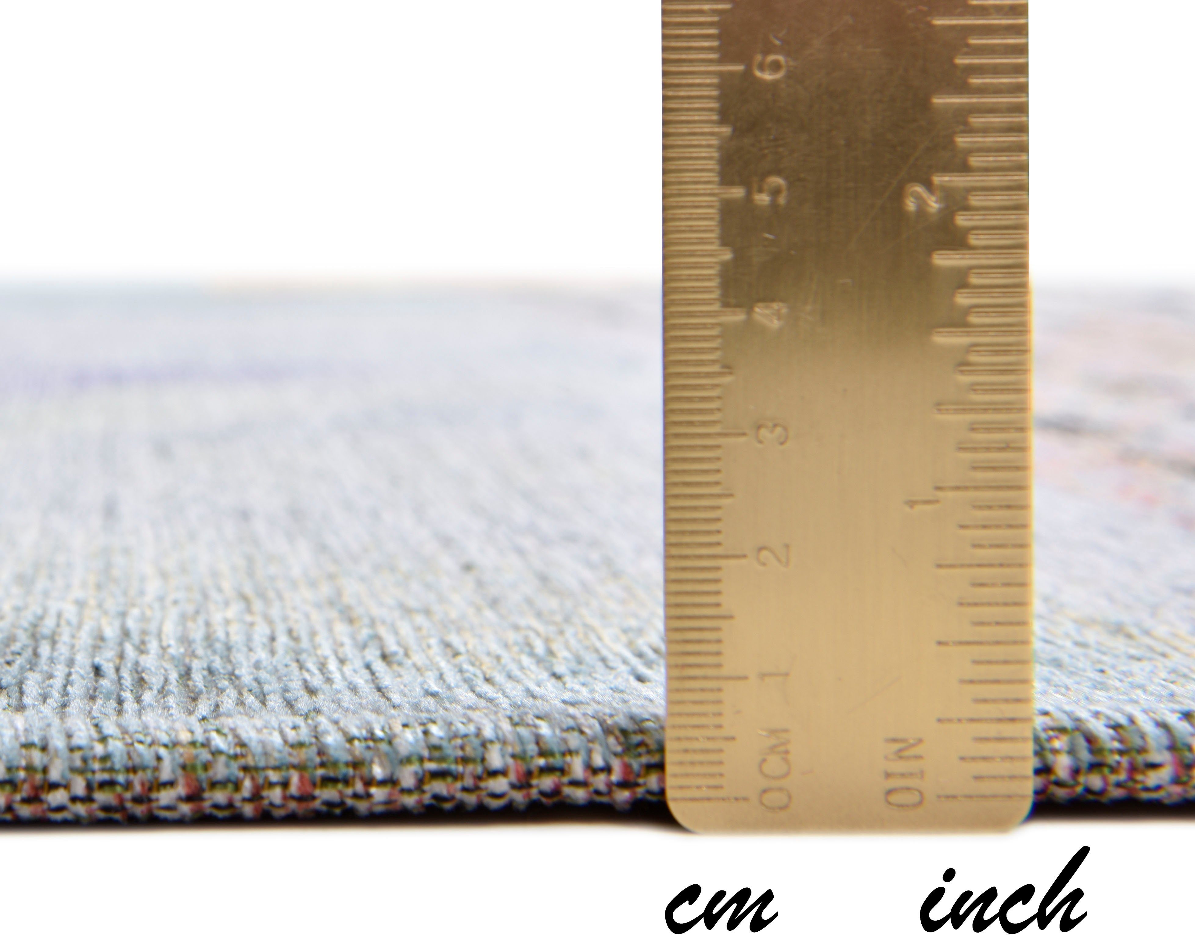 Gino Falcone Vloerkleed Cosima-106 plat geweven jacquard-vloerkleed, met chenillegaren, modern design