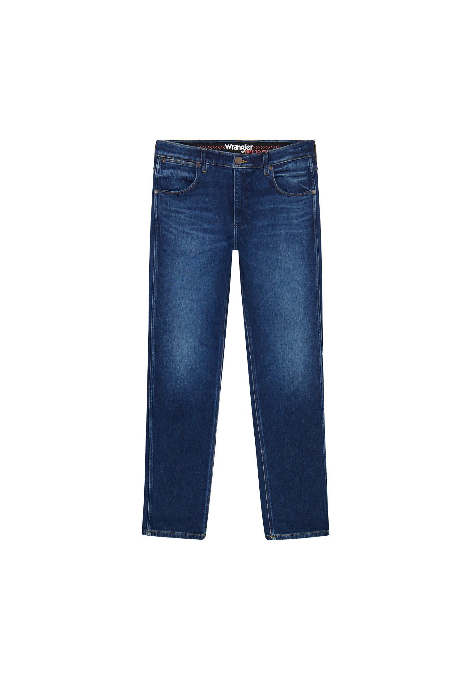 Wrangler Straight jeans GREENSBORO FREE TO STRETCH Vrij om te rekken materiaal