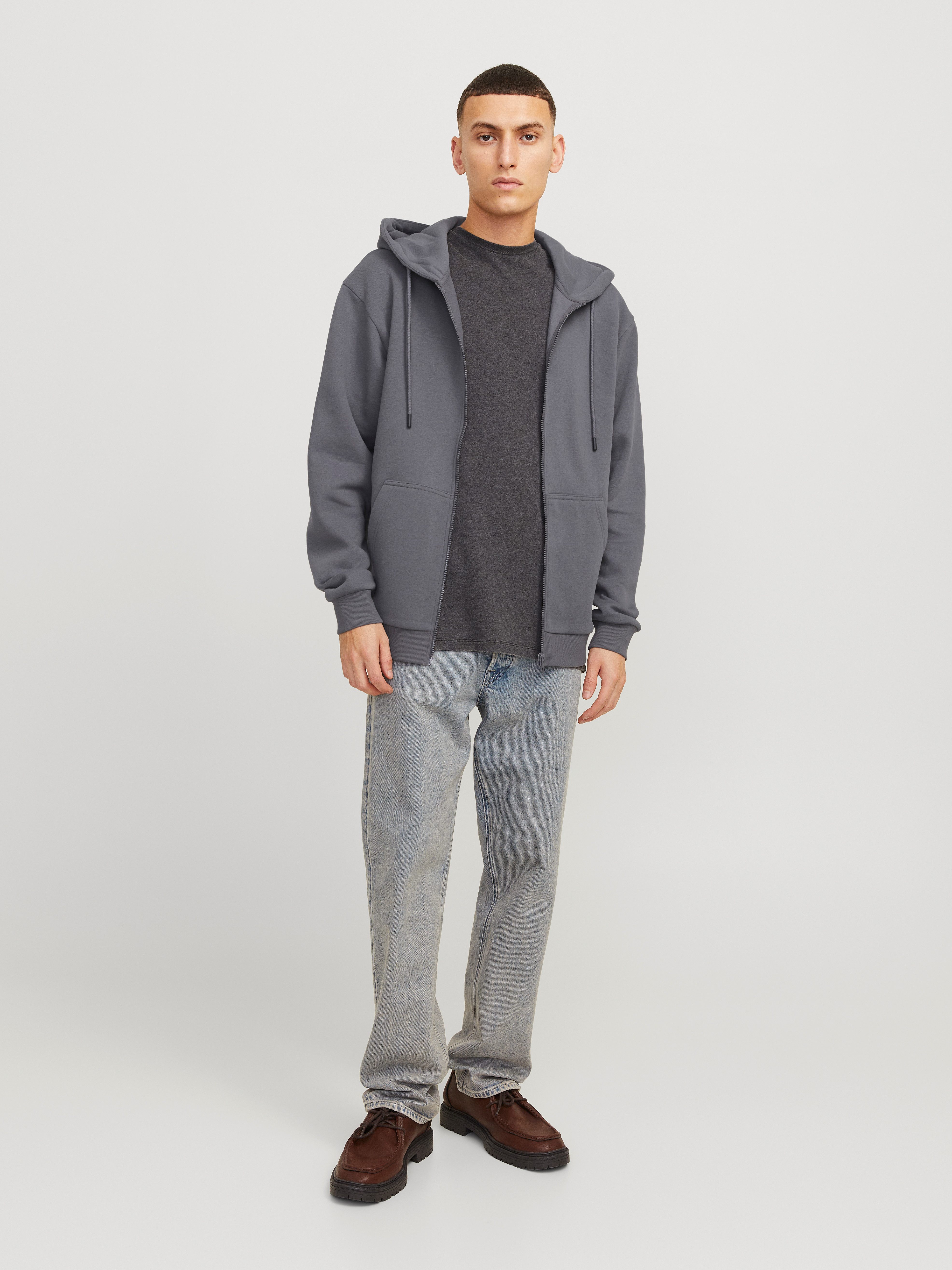 Jack & Jones Capuchonsweatvest JJEBRADLEY SWEAT ZIP HOOD NOOS