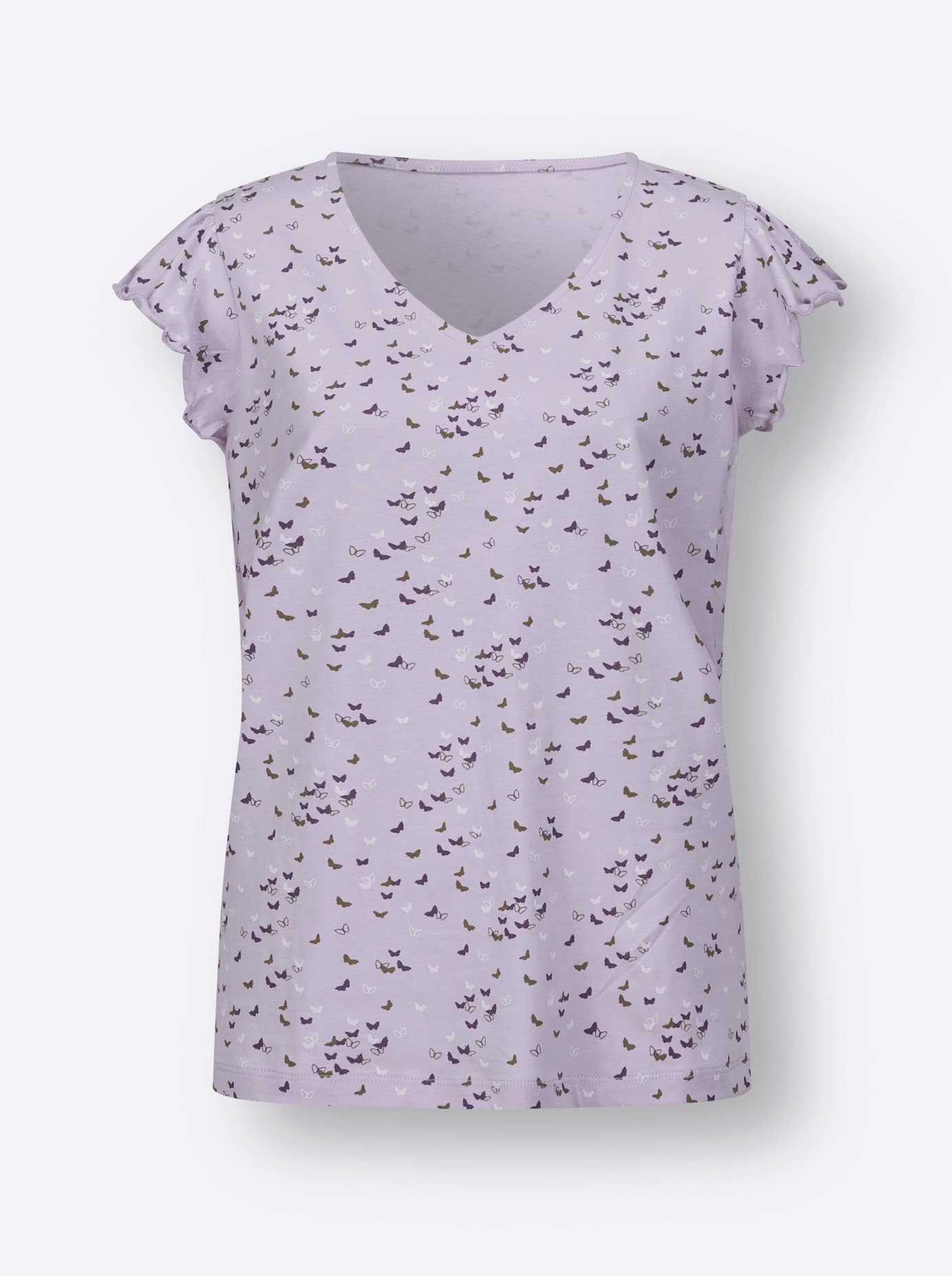 Classic Basics Shirt met V-hals (1-delig)