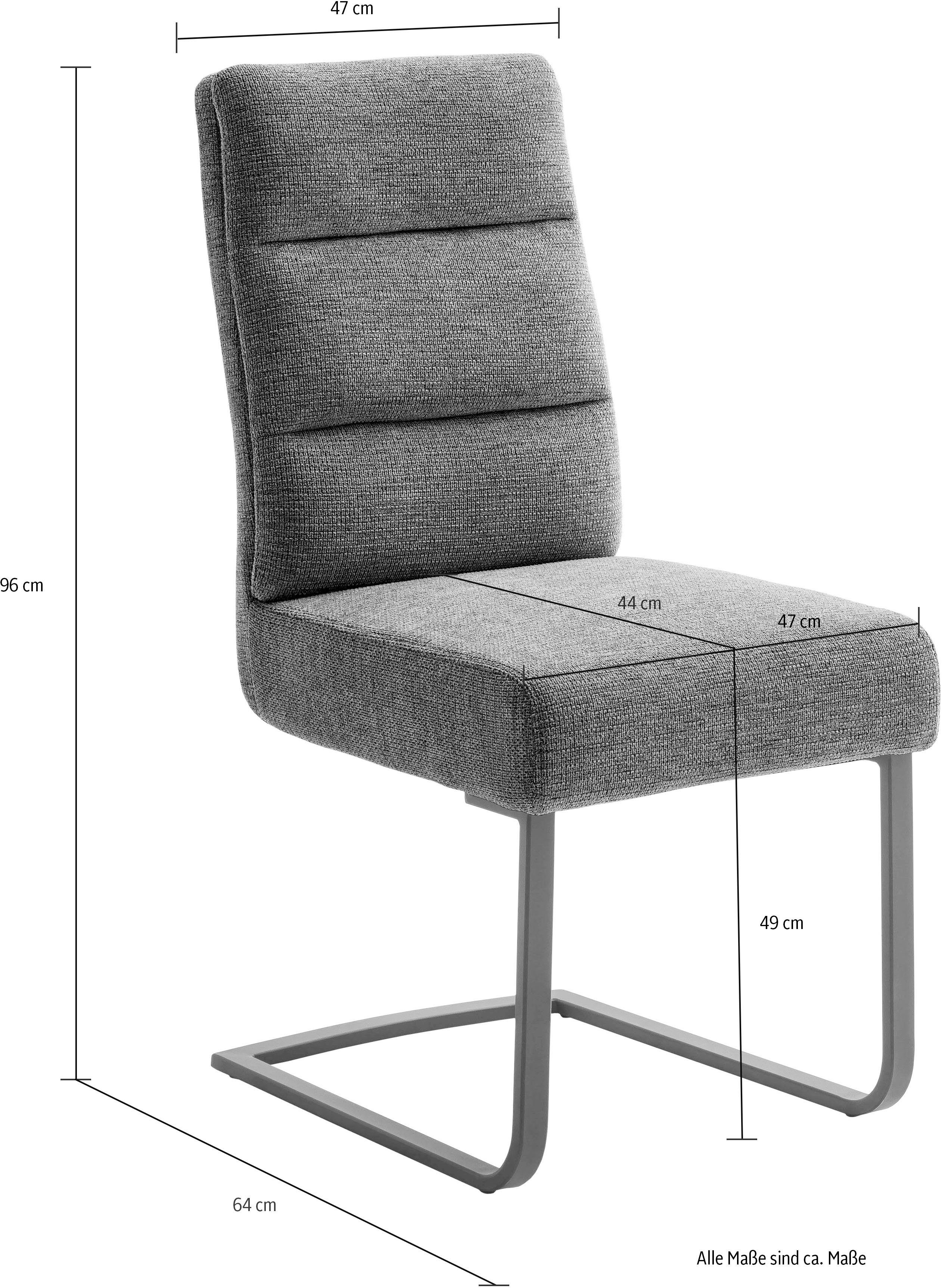 MCA furniture Vrijdragende stoel LIMASSOL (set, 2 stuks), stoel belastbaar tot 140 kg