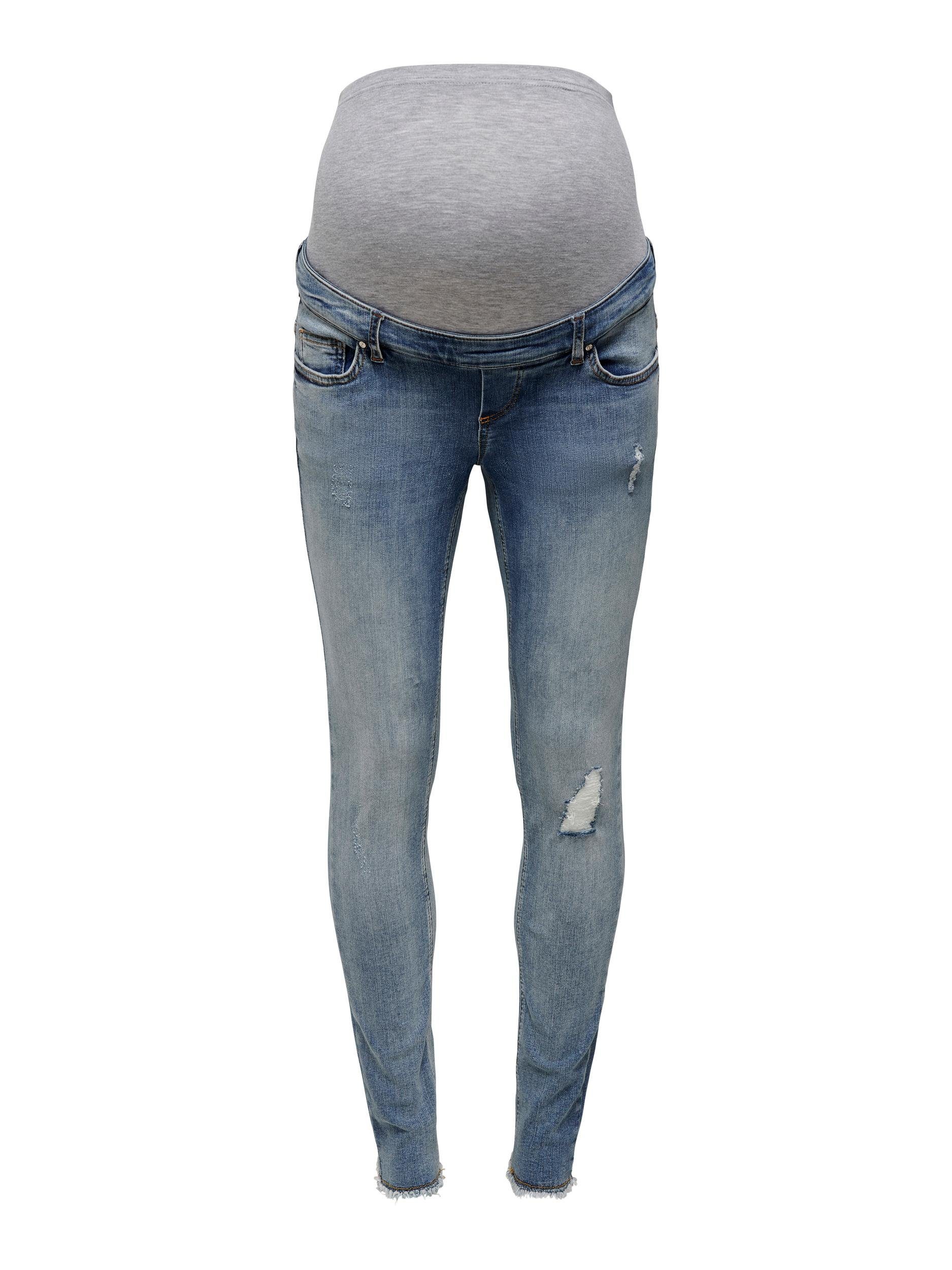 ONLY MATERNITY Zwangerschapsjeans OLMBLUSH MID SK ANK RW DNM NOOS