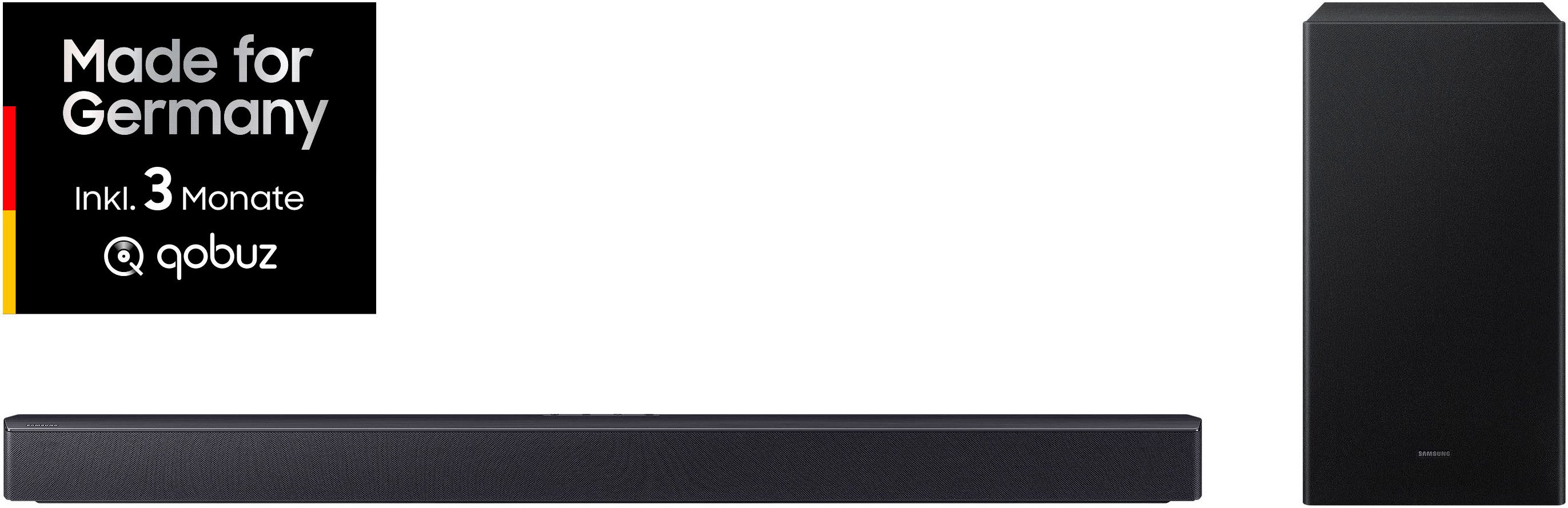 Samsung Soundbar HW-B460GF/ZG soundbar 2.1-kanaal geluidssysteem, dolby audio i dts virtual:x, bass-boost-modus