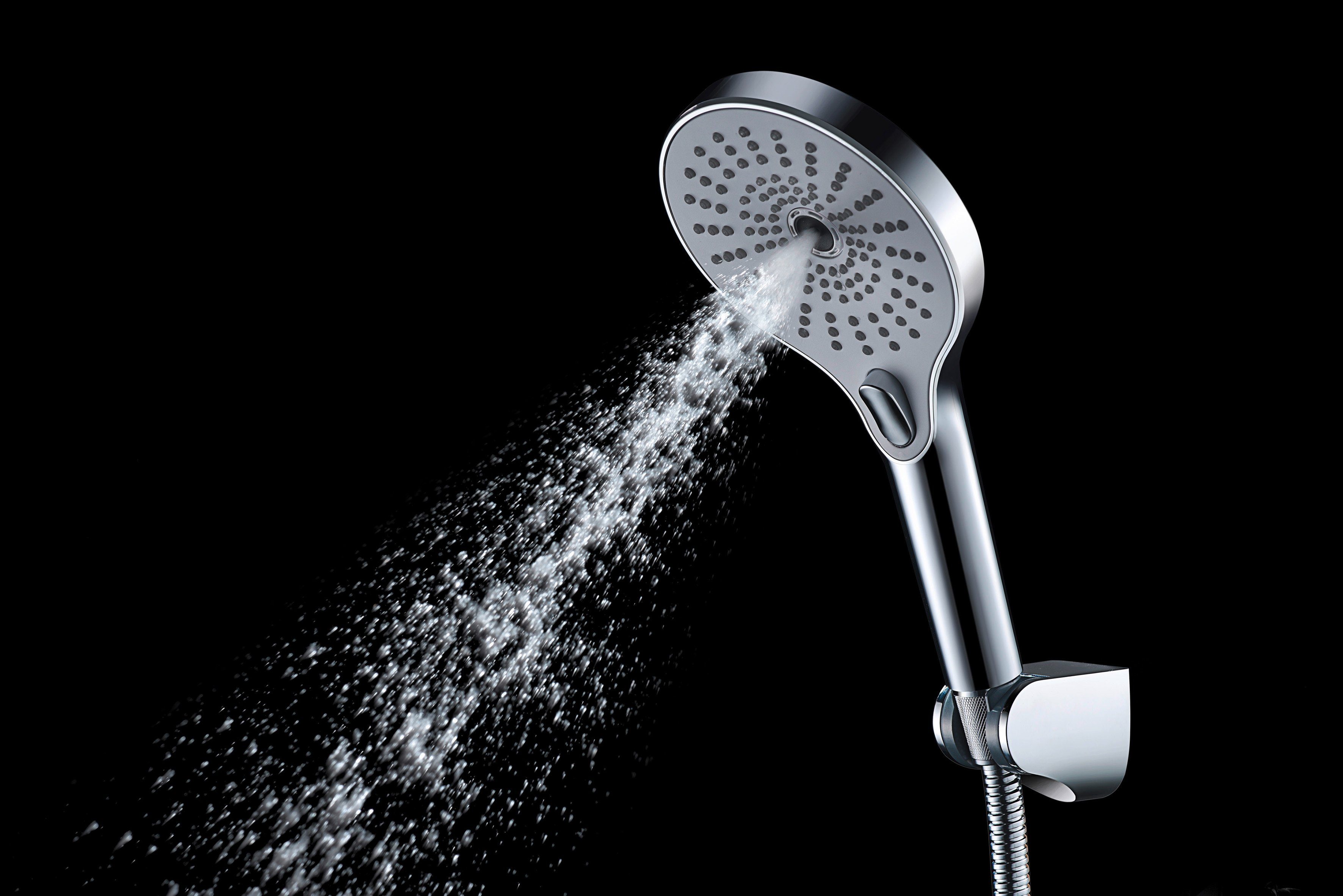 WENKO Handsproeier Ultimate Shower Chroom/Wit, Ø 13 cm (1-delig)
