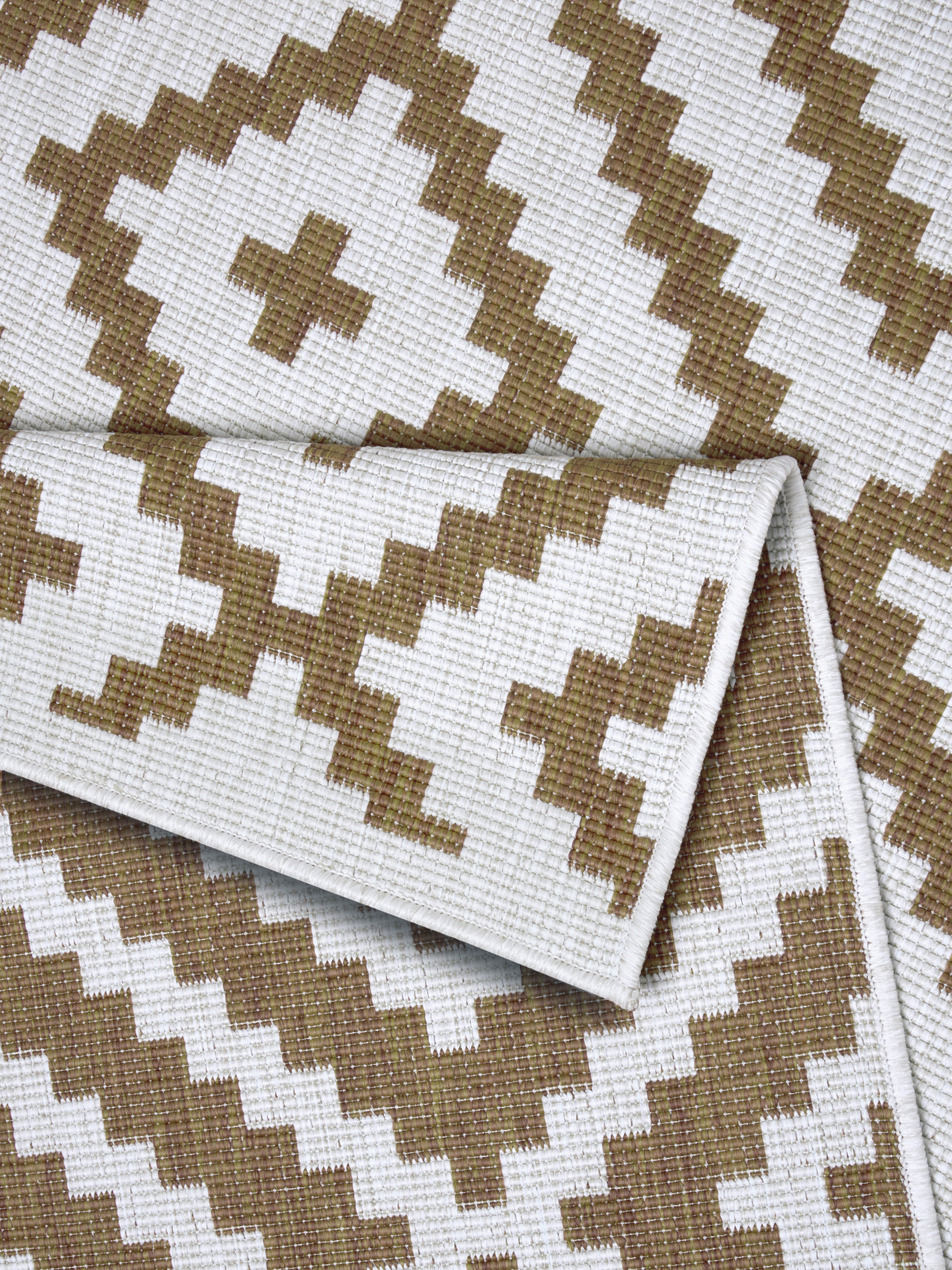 my home Vloerkleed Ronda tweezijdig te gebruiken kleed Sisal-look, platweefsel, in- en outdoor, geometrisch boho design