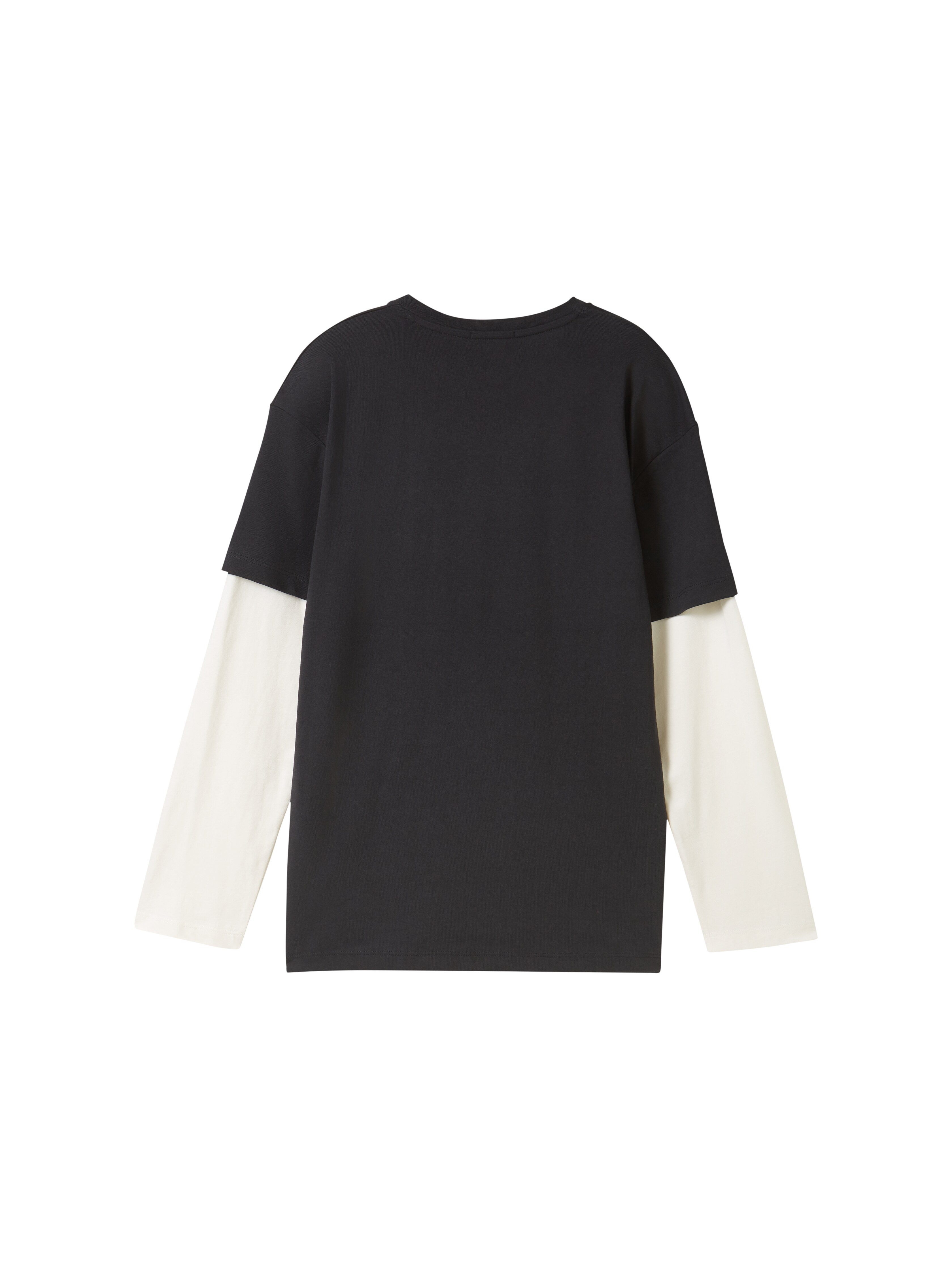 Tom Tailor 2-in-1-shirt met lange mouwen met statement-print