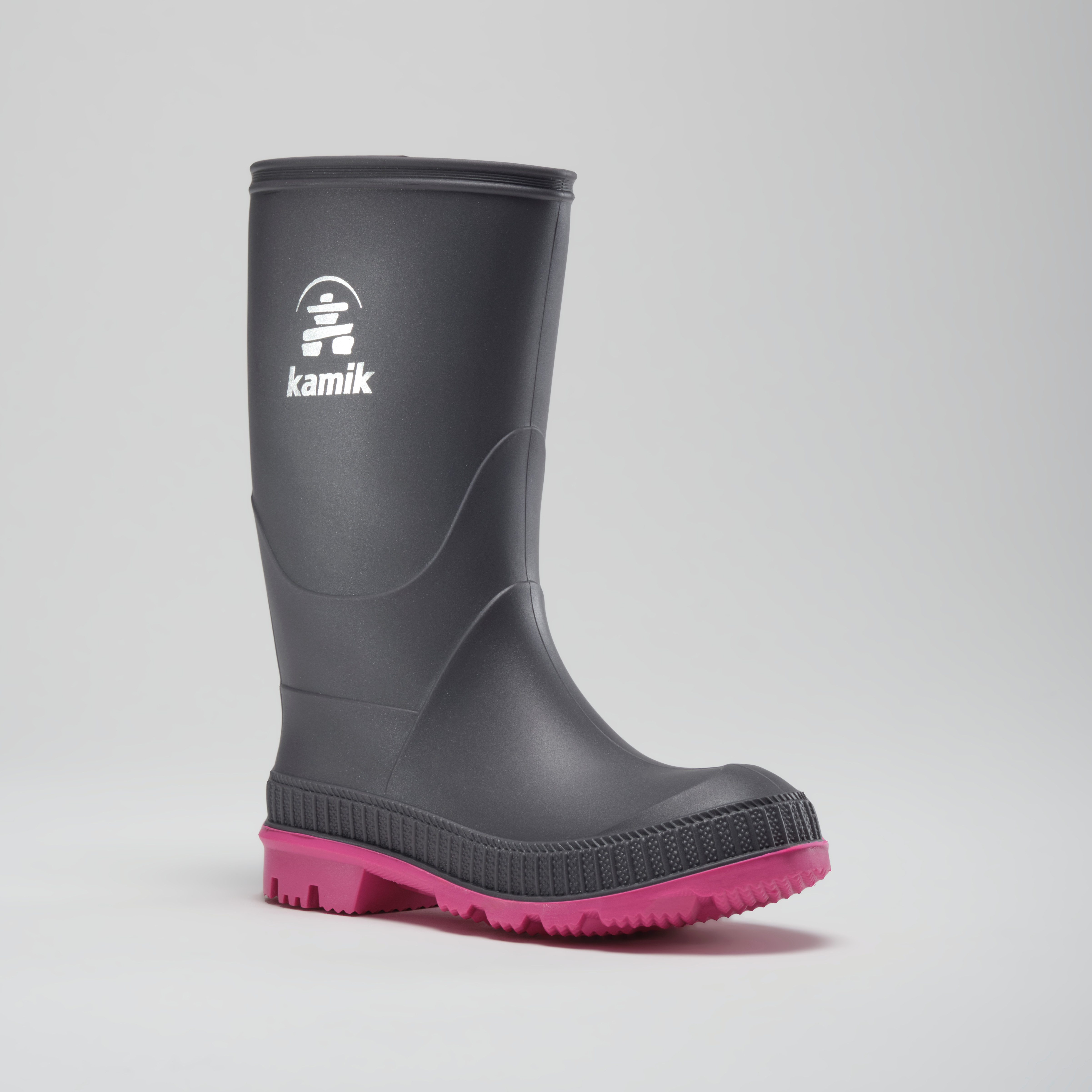 Kamik Regenlaarzen STOMP waterdicht meisjes rubberlaarzen maat 33/34 zwart