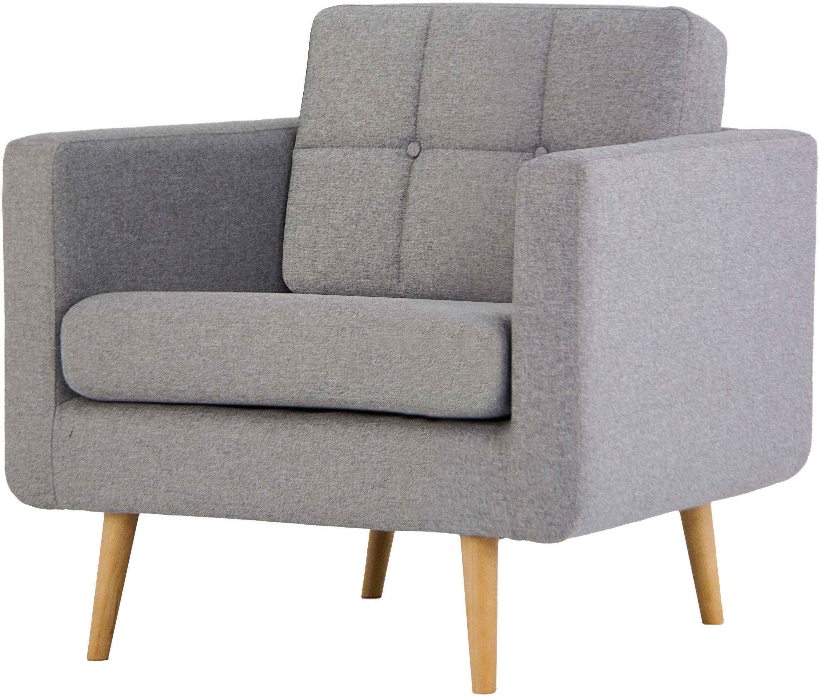 Home affaire Fauteuil Brest met capitonnage en stiksels achter, strak design