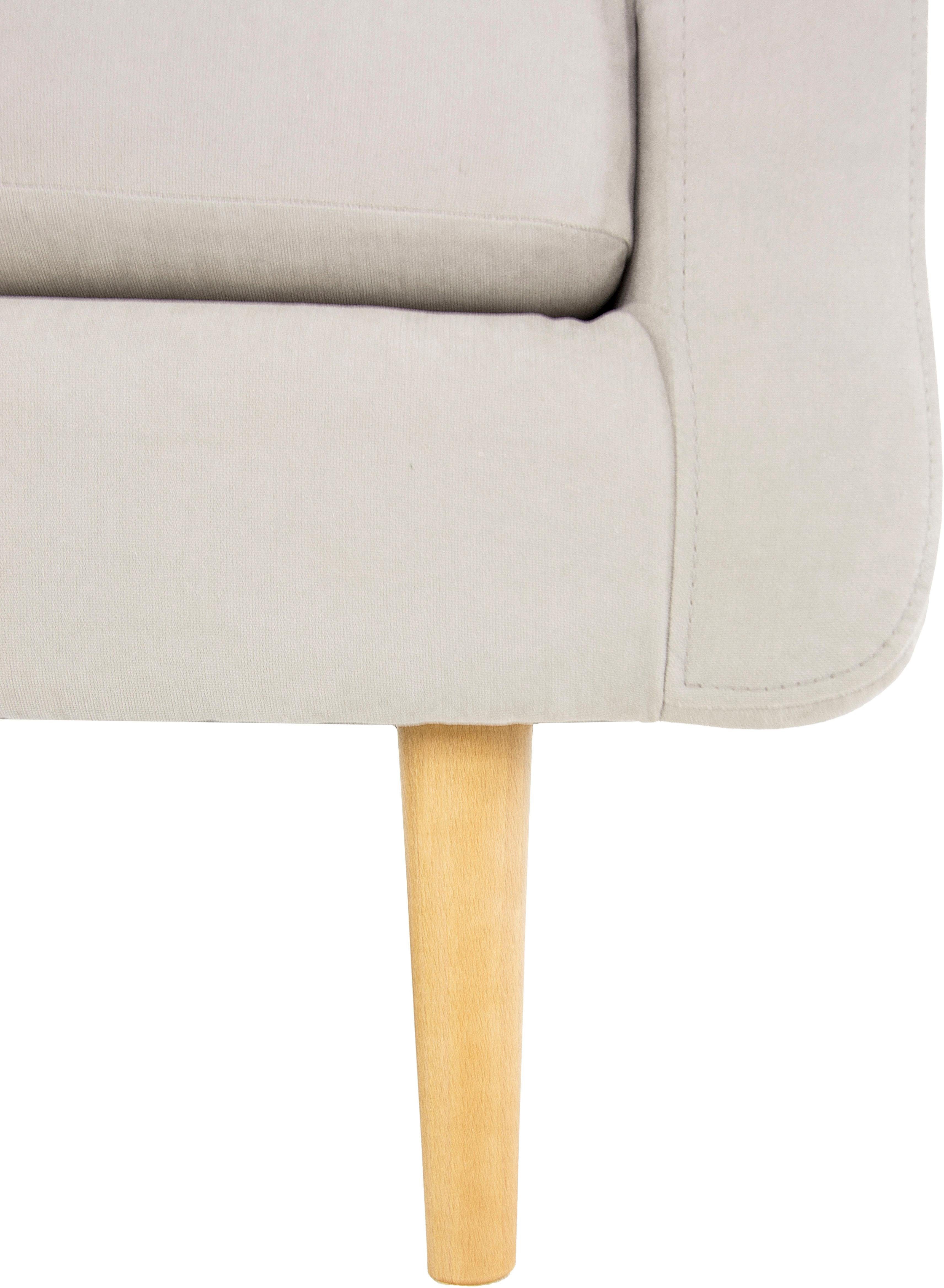 Home affaire Fauteuil Brest met capitonnage en stiksels achter, strak design